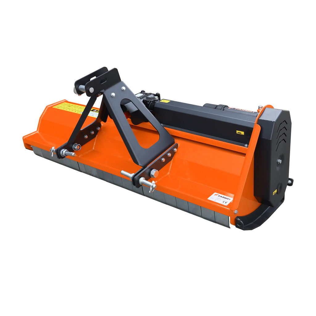 3 Point 61" Flail Mower, PTO Powered 15-35HP Mowing Attachment for Category 1 Tractors, LFS61