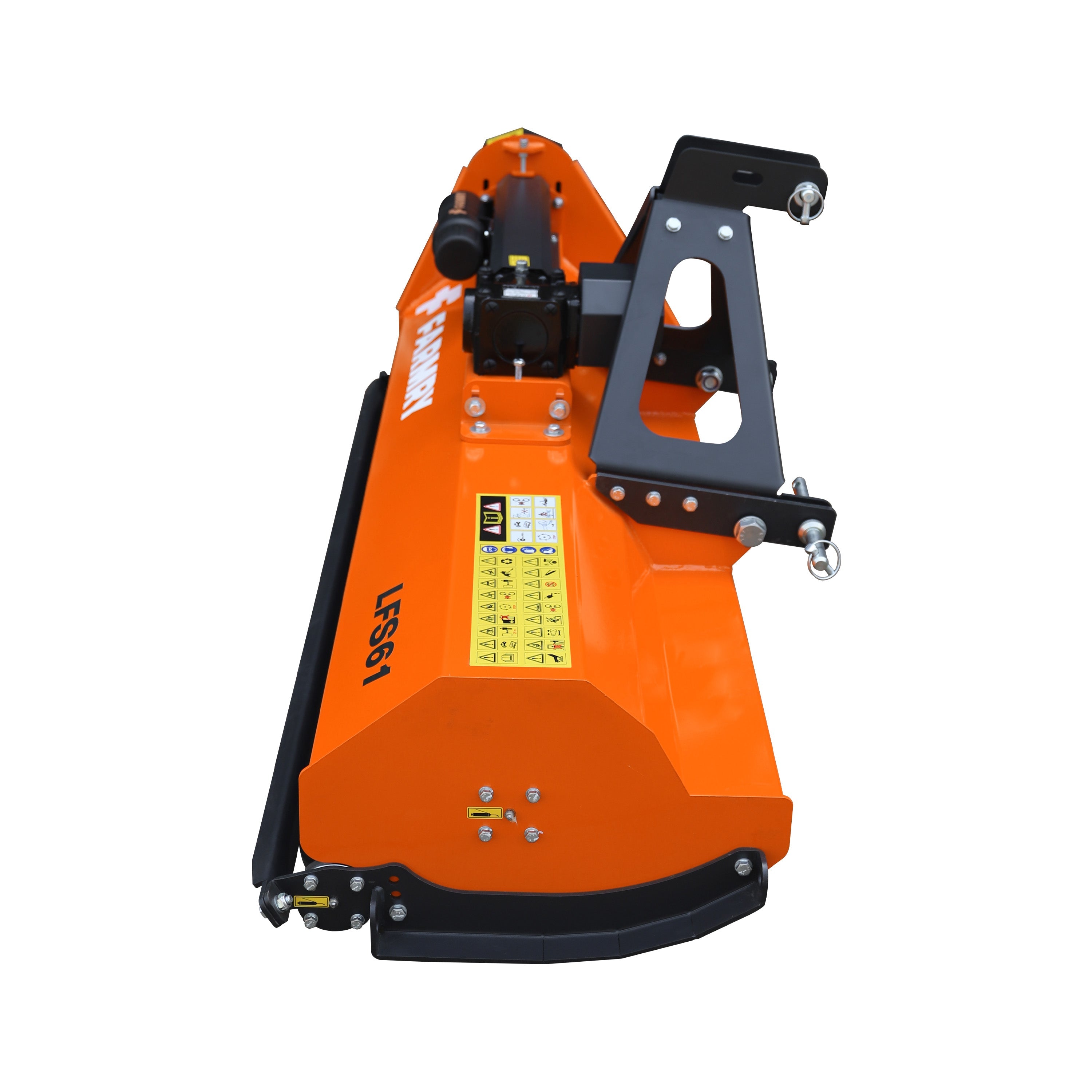 3 Point 61" Flail Mower, PTO Powered 15-35HP Mowing Attachment for Category 1 Tractors, LFS61