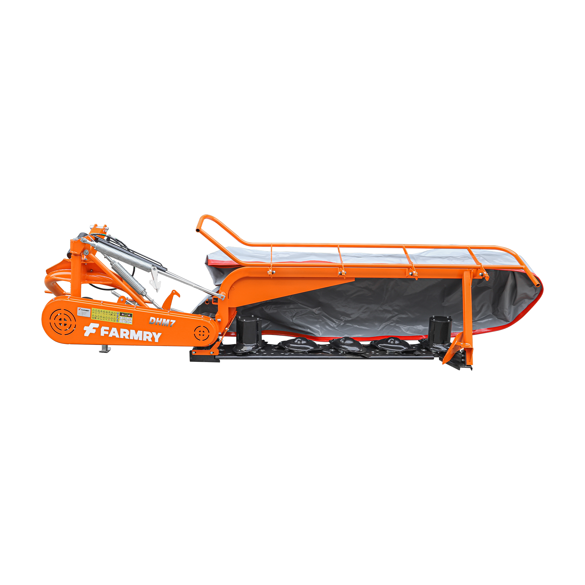 3 Point 81" Disc Mower, 5 Discs, PTO Powered 35–85HP Hay Cutter for Category 1 & 2 Tractors, DHM7