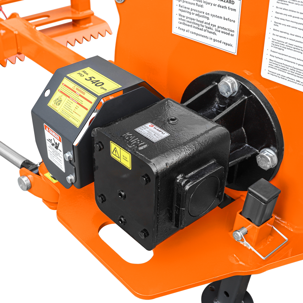 24 in Hydraulic Stump Grinder with 56pcs Carbide Teeth for Tractor From 25hp To 60hp, Premium Driveline with Included, HSG24