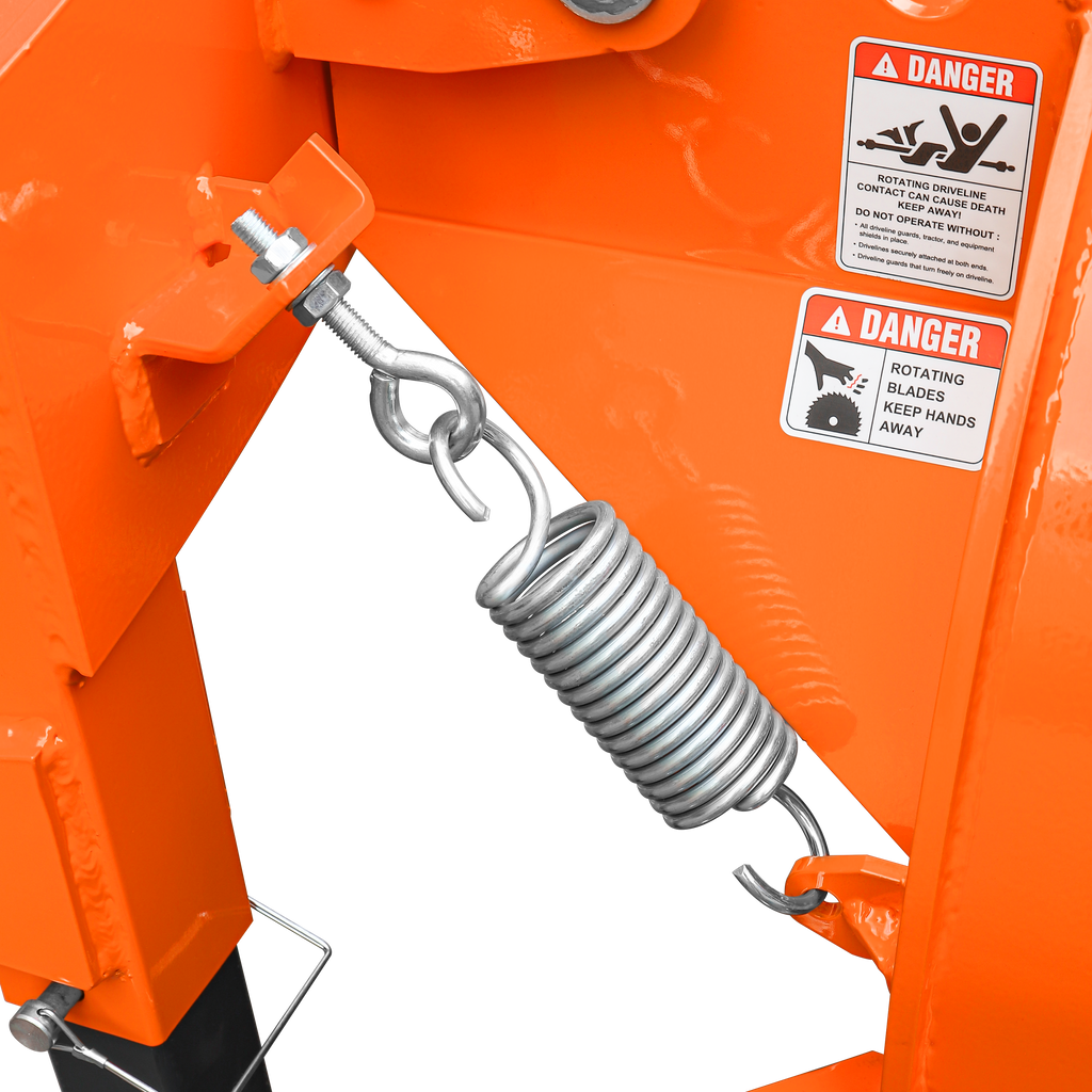 5” PTO Wood Chipper + SG24Pro Stump Grinder Combo for 15–45 HP Tractors (WCAP5 PRO + SG24Pro orange)