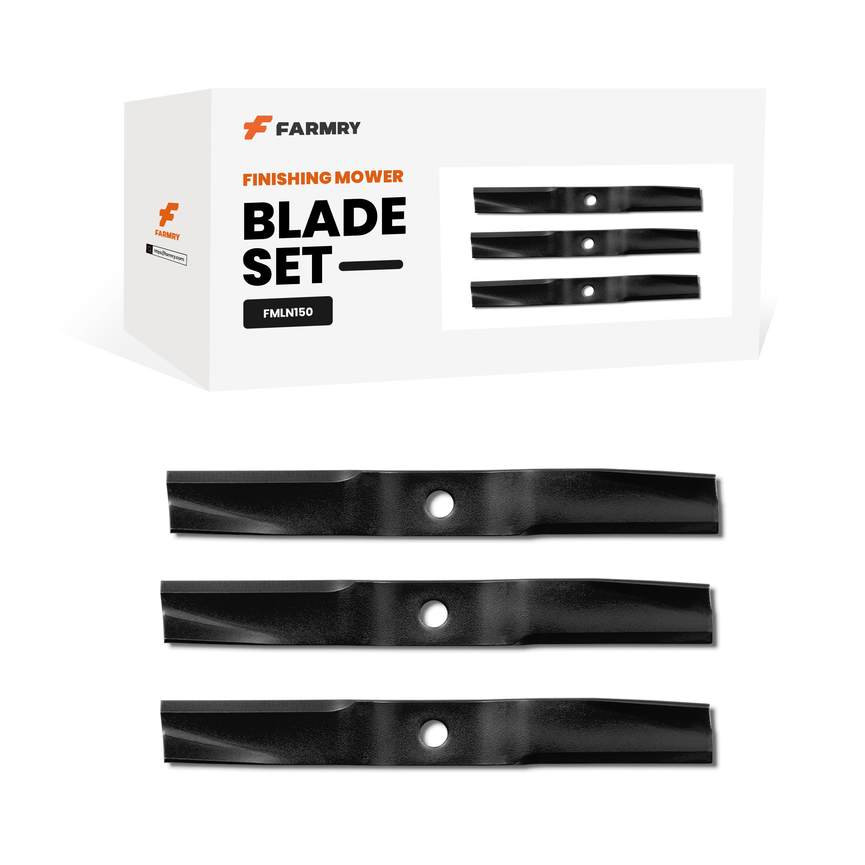 (1 Pack/3 Pcs)Blade Set for FMLN59 Finishing Mower