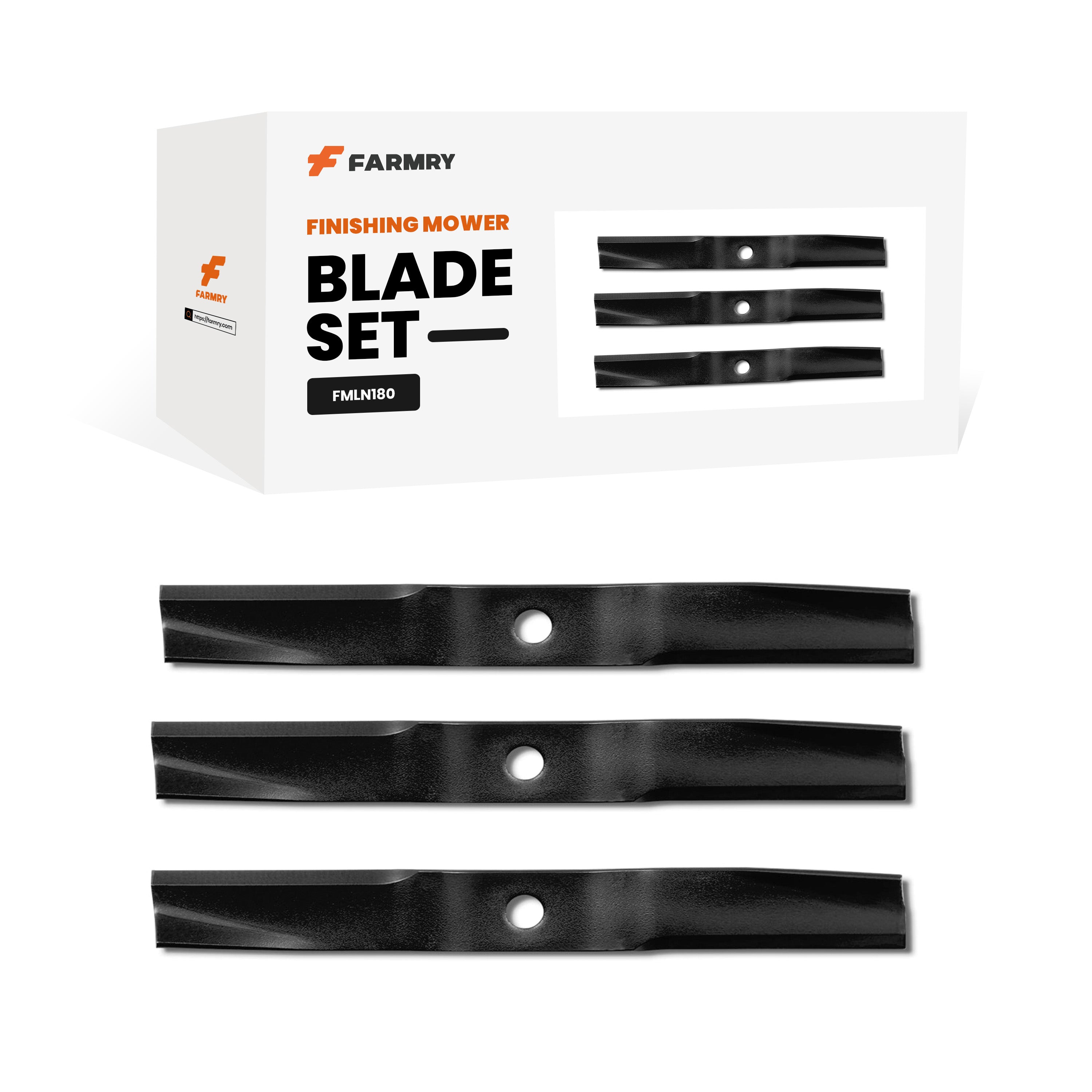 (1 Pack/3 Pcs)Blade Set for FMLN71 Finishing Mower