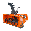 60" Skid Steer Snow Blower, 30-75 HP, REQ. Hydraulic Flow 16-21 GPM, 22" Diameter Impeller, Manual 360° Snow Chute, Snow Shovel for JAM Clearance Included, SSB60