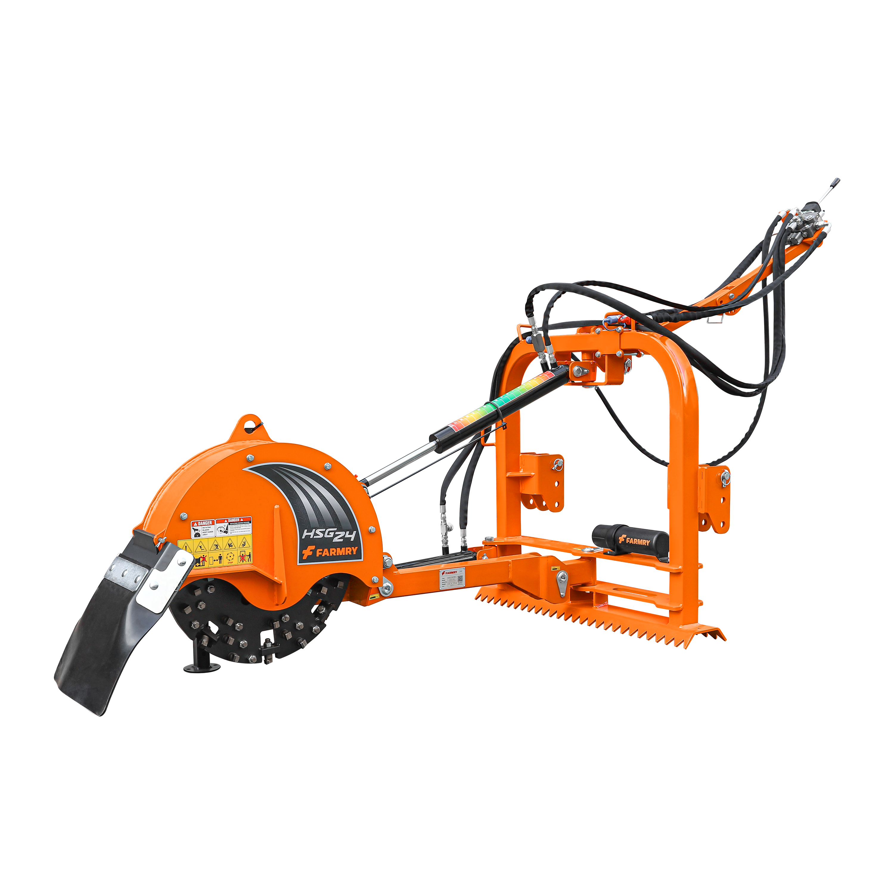 5” PTO Wood Chipper + 24” Hydraulic Stump Grinder PRO Combo for 25–60 HP Tractors (WCAP5 PRO + HSG24PRO)