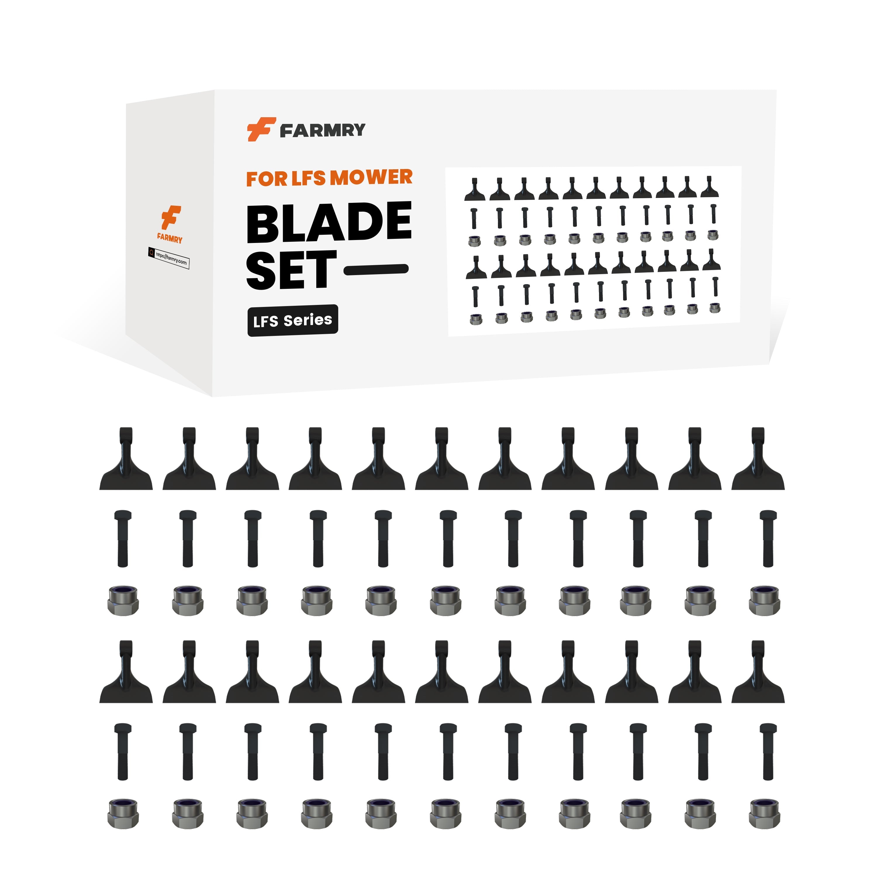 (1 Pack/22 Pcs of hammers)Blade Set for LFS MOWER