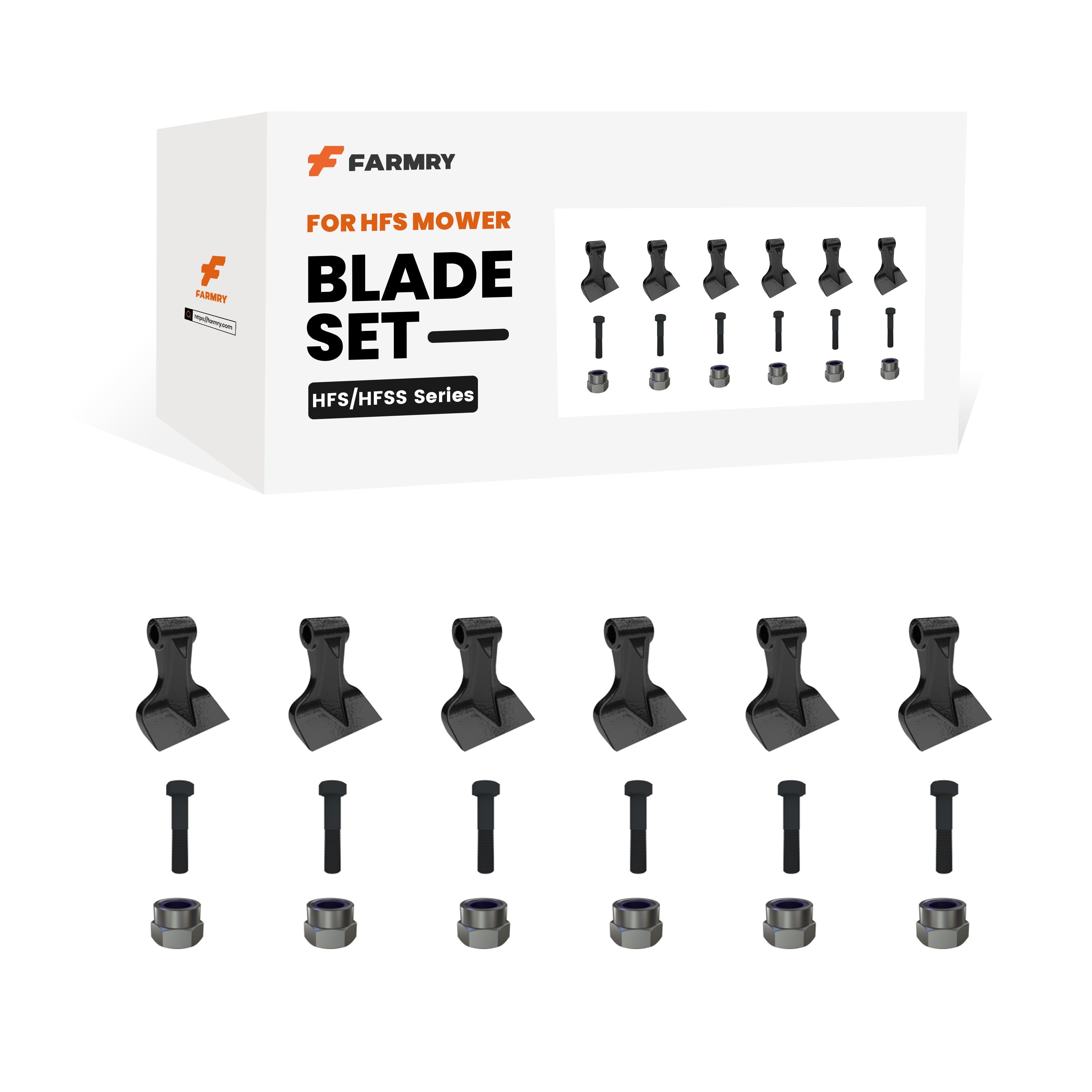 (1 Pack/6 Pcs of hammers)Blade Set for HFS Mower