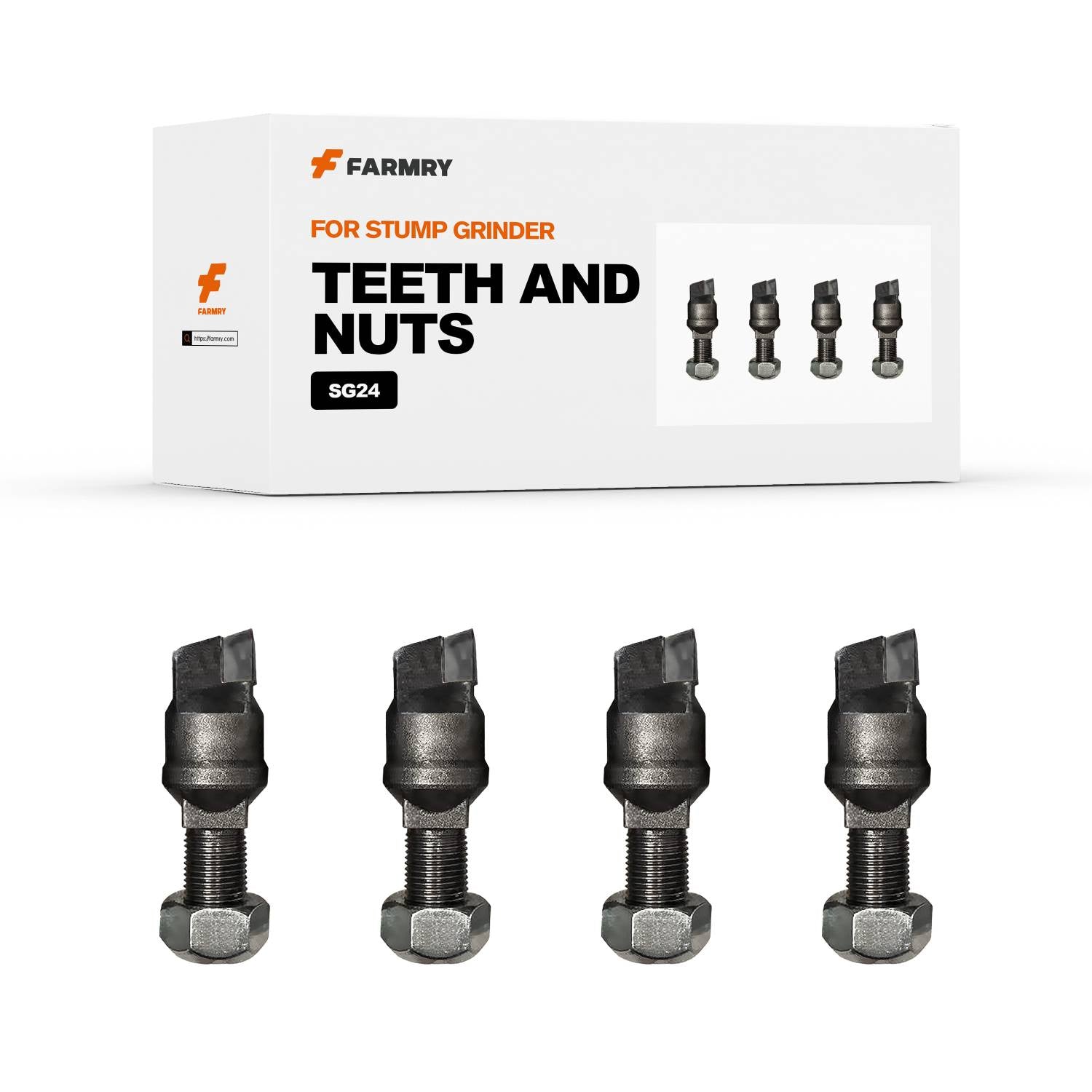 (1 Pack/4 Pcs of teeth)Teeth and Nut for SG24