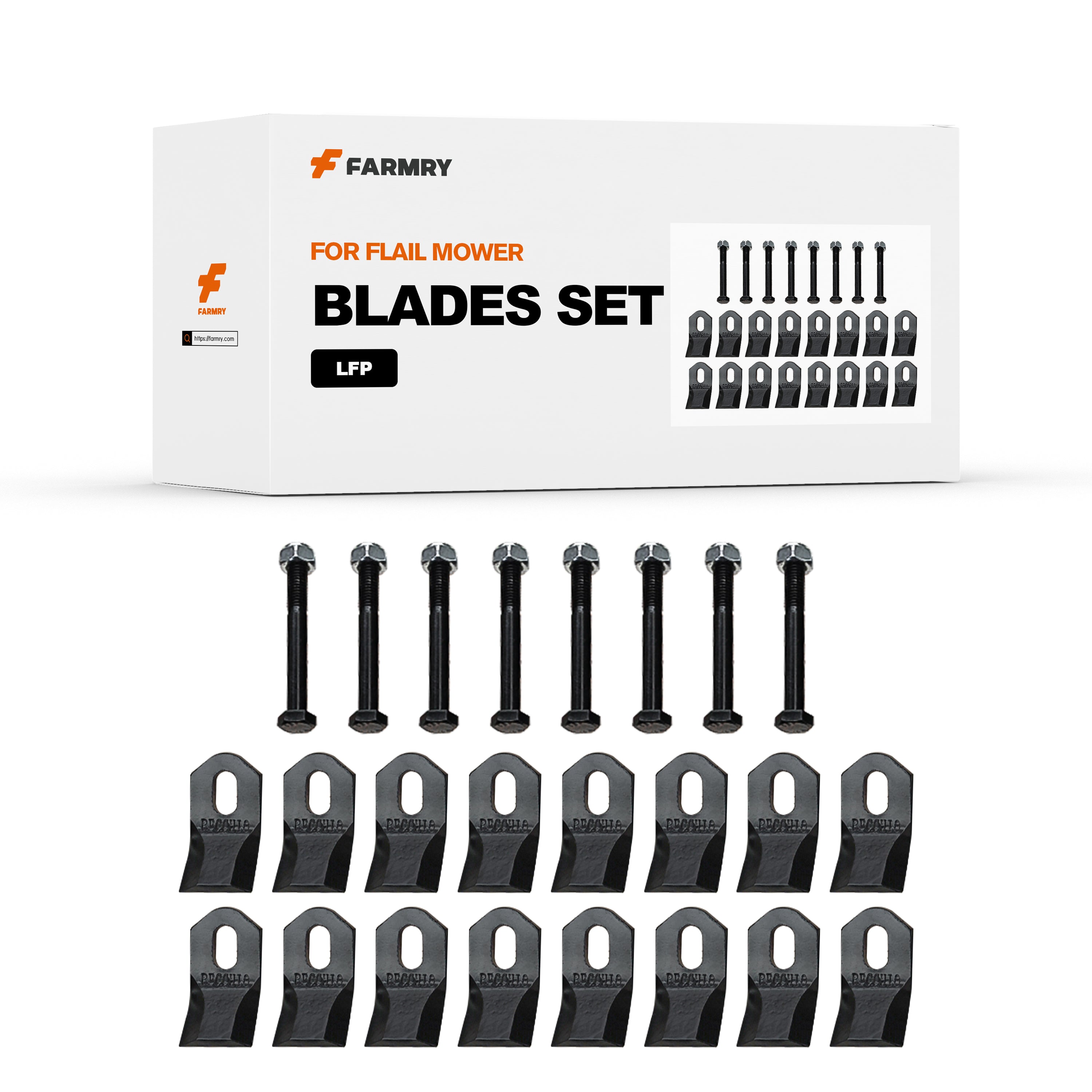 (1 Pack/8 Pcs of Y blades)Blade Set for LFP Series Mower