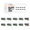 (8 moving blades+2 fixed blades) WCAP5 wood chipper replacement blades