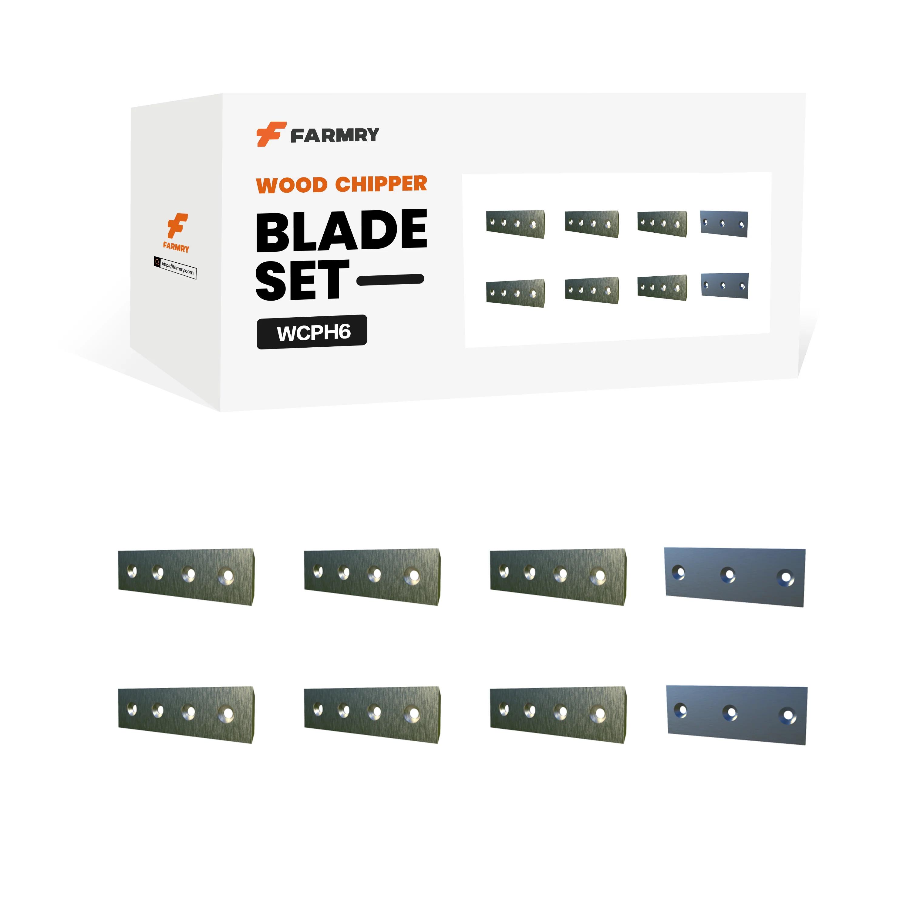 (6 moving blades+2 fixed blades)Blade Set for WCPH6