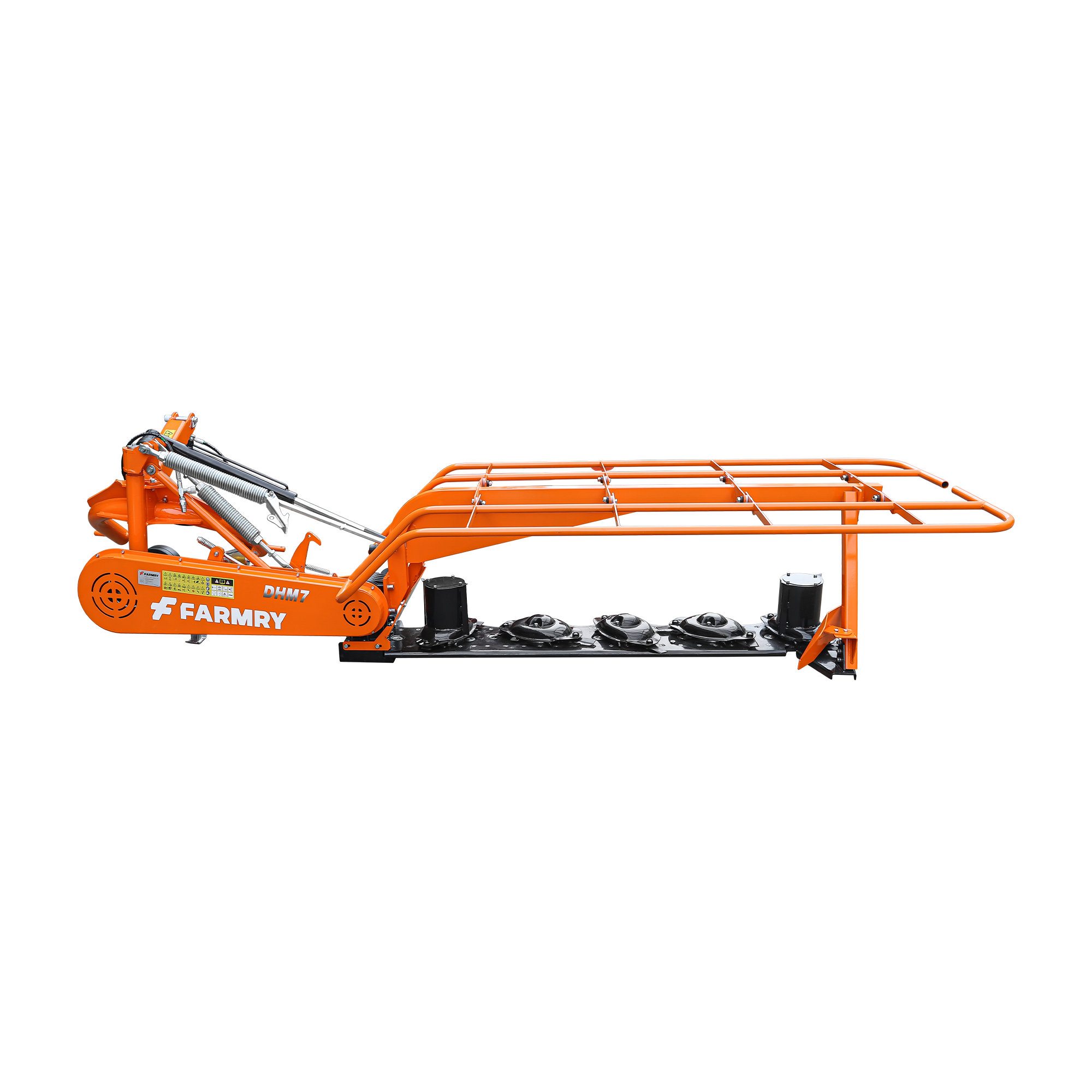 3 Point 81" Disc Mower, 5 Discs, PTO Powered 35–85HP Hay Cutter for Category 1 & 2 Tractors, DHM7