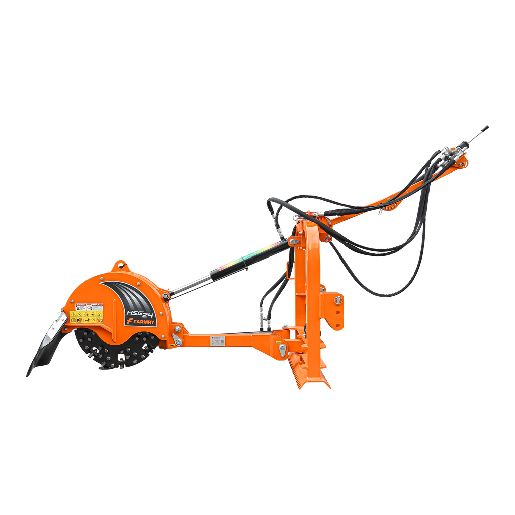 5” PTO Wood Chipper + 24” Hydraulic Stump Grinder PRO Combo for 25–60 HP Tractors (WCAP5 PRO + HSG24PRO)