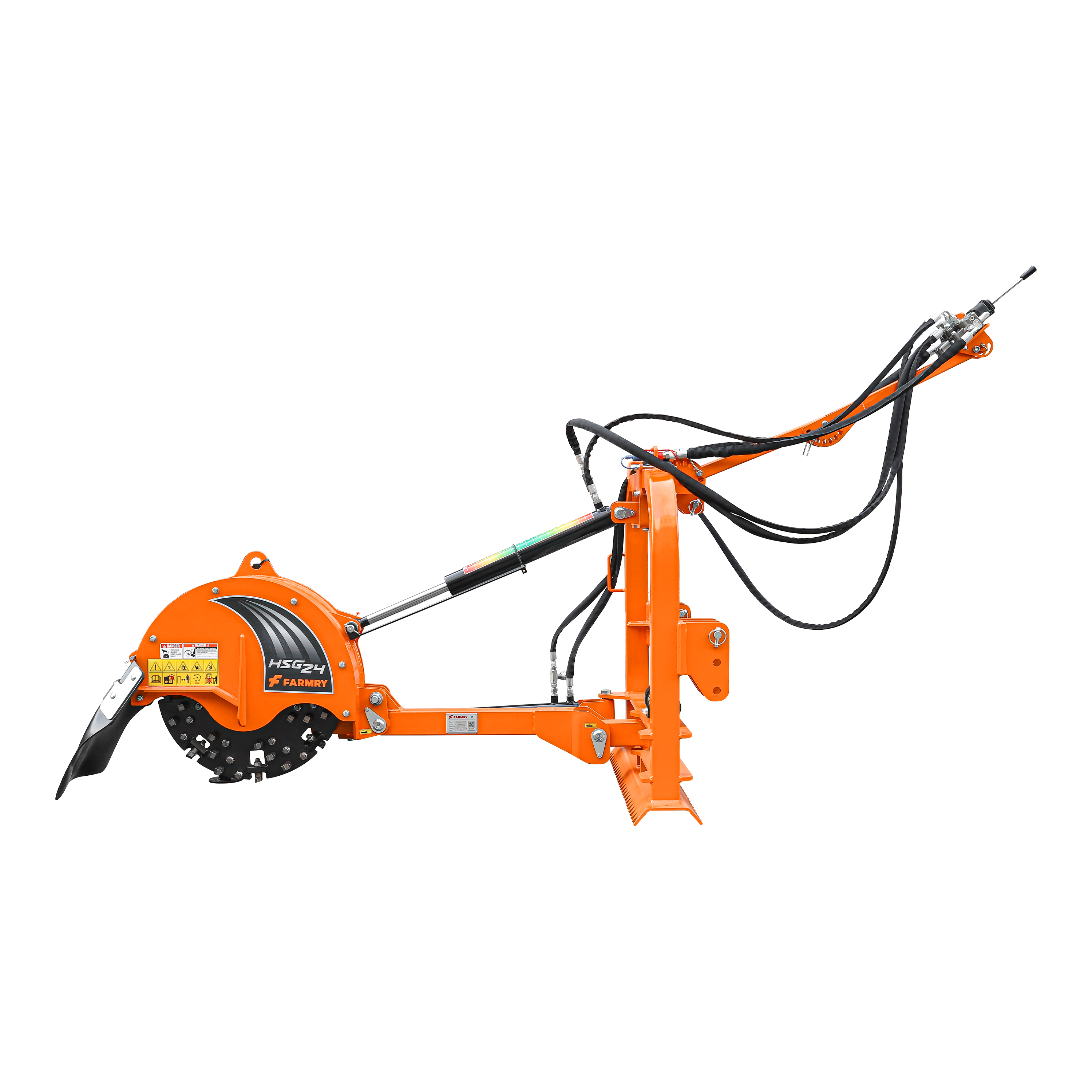 5” PTO Wood Chipper + 24” Hydraulic Stump Grinder PRO Combo for 25–60 HP Tractors (WCAP5 PRO + HSG24PRO)