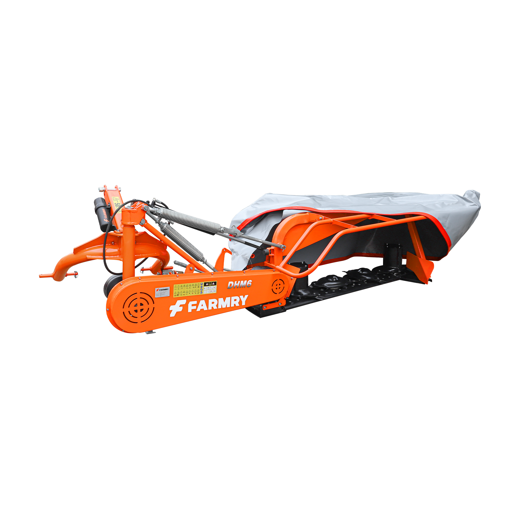 3 Point 65" Disc Mower, 4 discs, PTO Powered 35–80HP Hay Cutter for Category 1 & 2 Tractors, DHM6