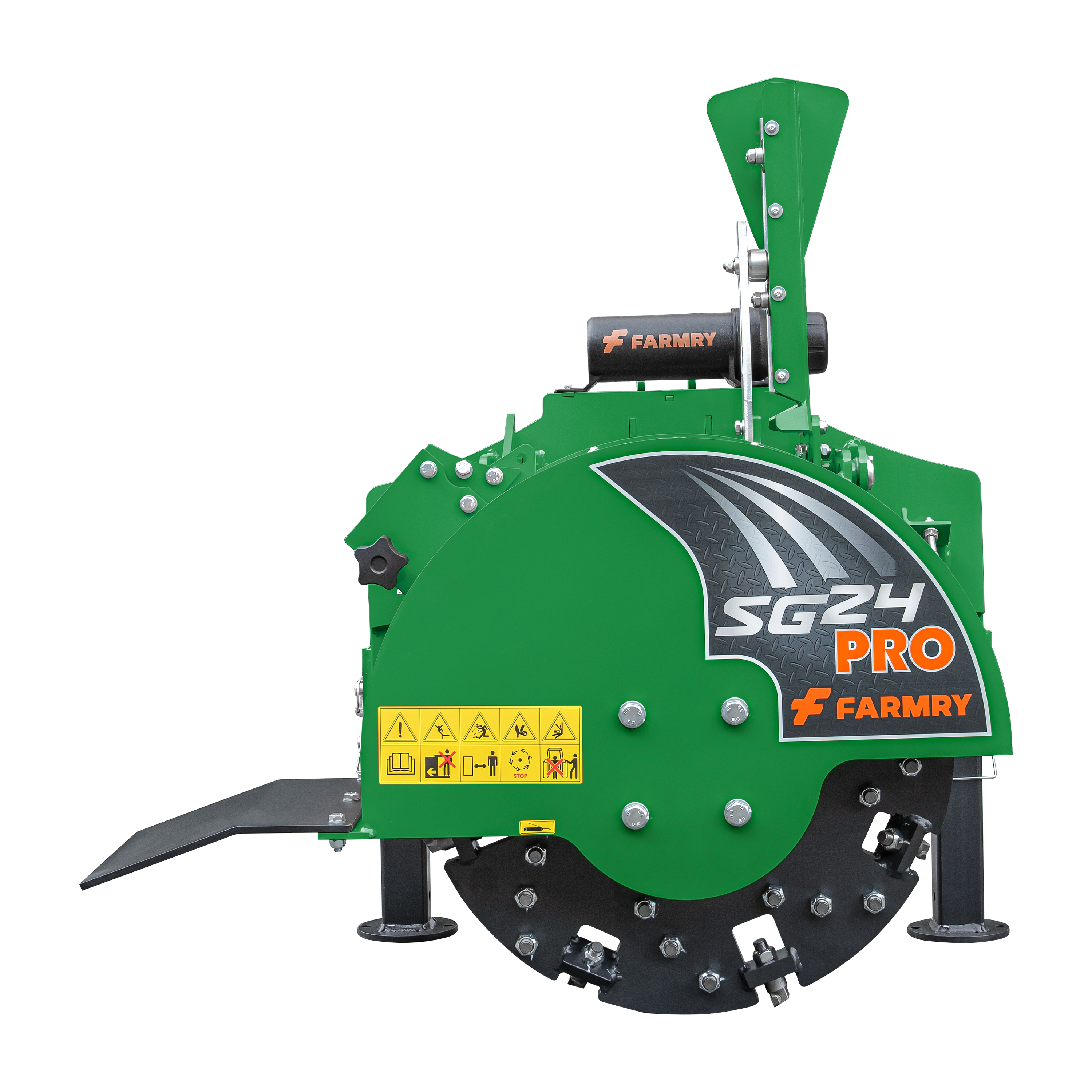 5” PTO Wood Chipper + SG24Pro Stump Grinder Combo for 15–45 HP Tractors (WCAP5 PRO + SG24Pro green)