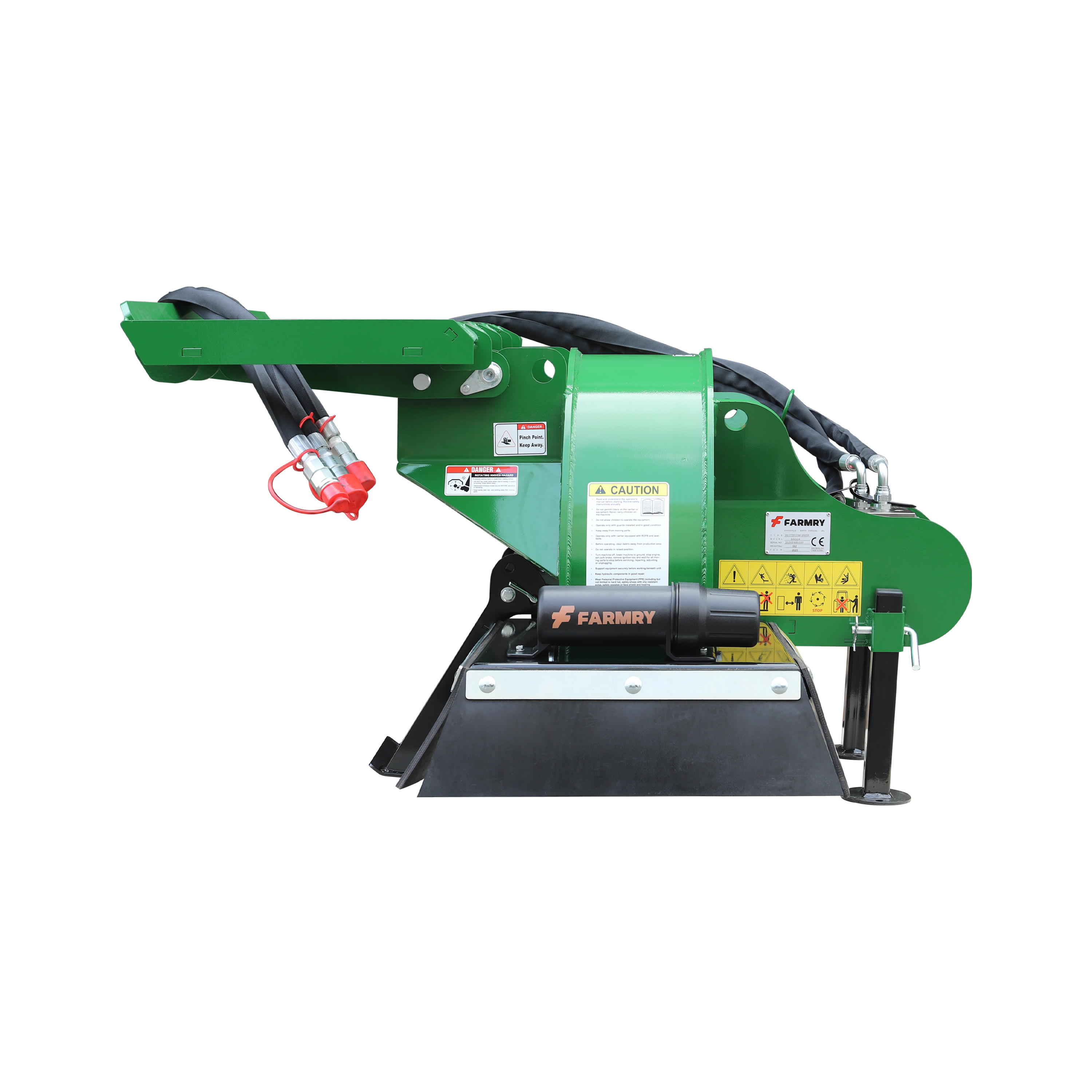 24 in Stump Grinder for Skid Steer Loader,18 to 23GPM, SSG24(Green)