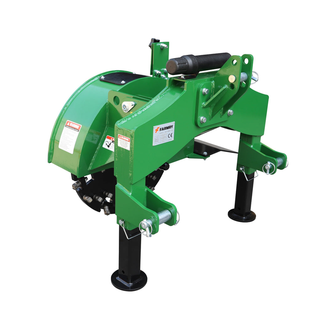 Farmry 3-Point PTO Shaft Stump Grinder, 34 Carbide Teeth, for 15-45 HP Tractors (Slip Clutch & PTO Shaft Included) SG24 Stump Grinder