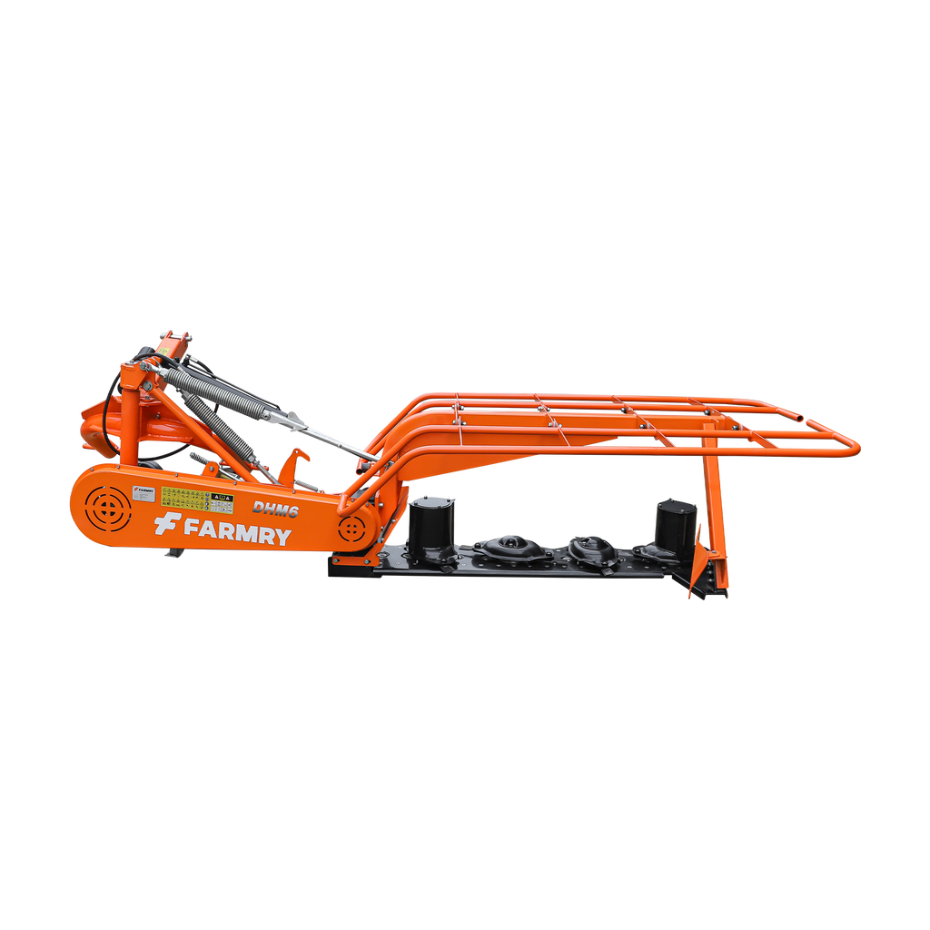 3 Point 65" Disc Mower, 4 discs, PTO Powered 35–80HP Hay Cutter for Category 1 & 2 Tractors, DHM6