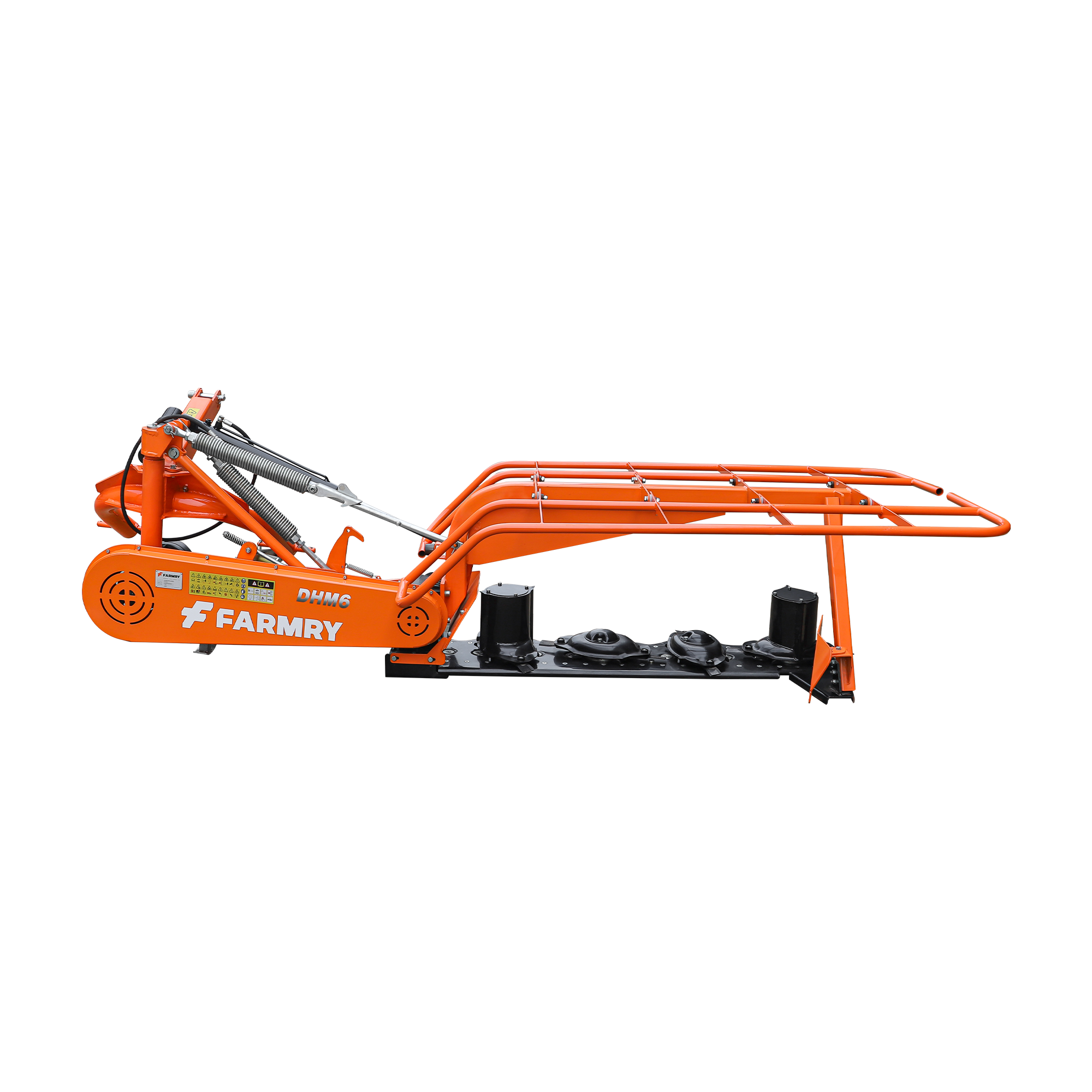 3 Point 65" Disc Mower, 4 discs, PTO Powered 35–80HP Hay Cutter for Category 1 & 2 Tractors, DHM6