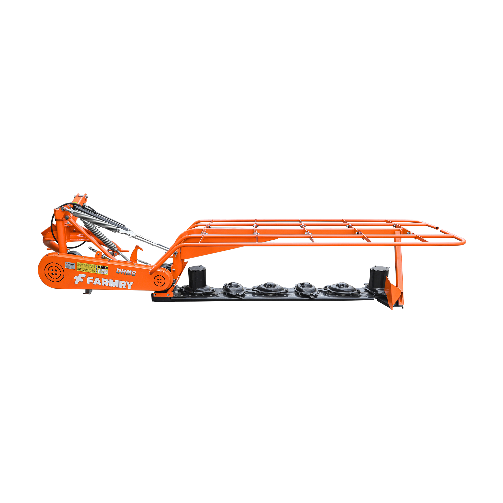 3 Point 95" Disc Mower,6 discs, PTO Powered 45–100HP Hay Cutter for Category 1 & 2 Tractors, DHM8