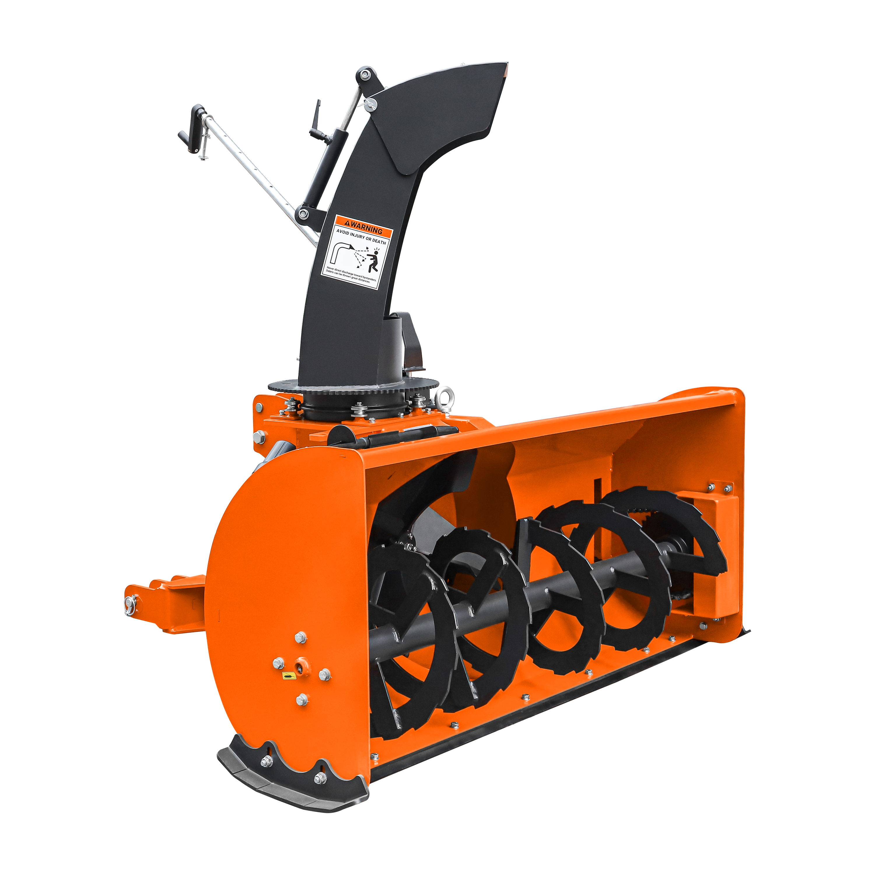 60" 3-Point Hitch Snow Blower for 18-45HP Tractor, CAT 1 & 2, 22" Impeller Diameter, Manual 360° Snow Chute, Snow Shovel for JAM Clearance and PTO Shaft with Clutch Included, TSB60 - End of Season Clearance (w/ $199 Upgrade Event)