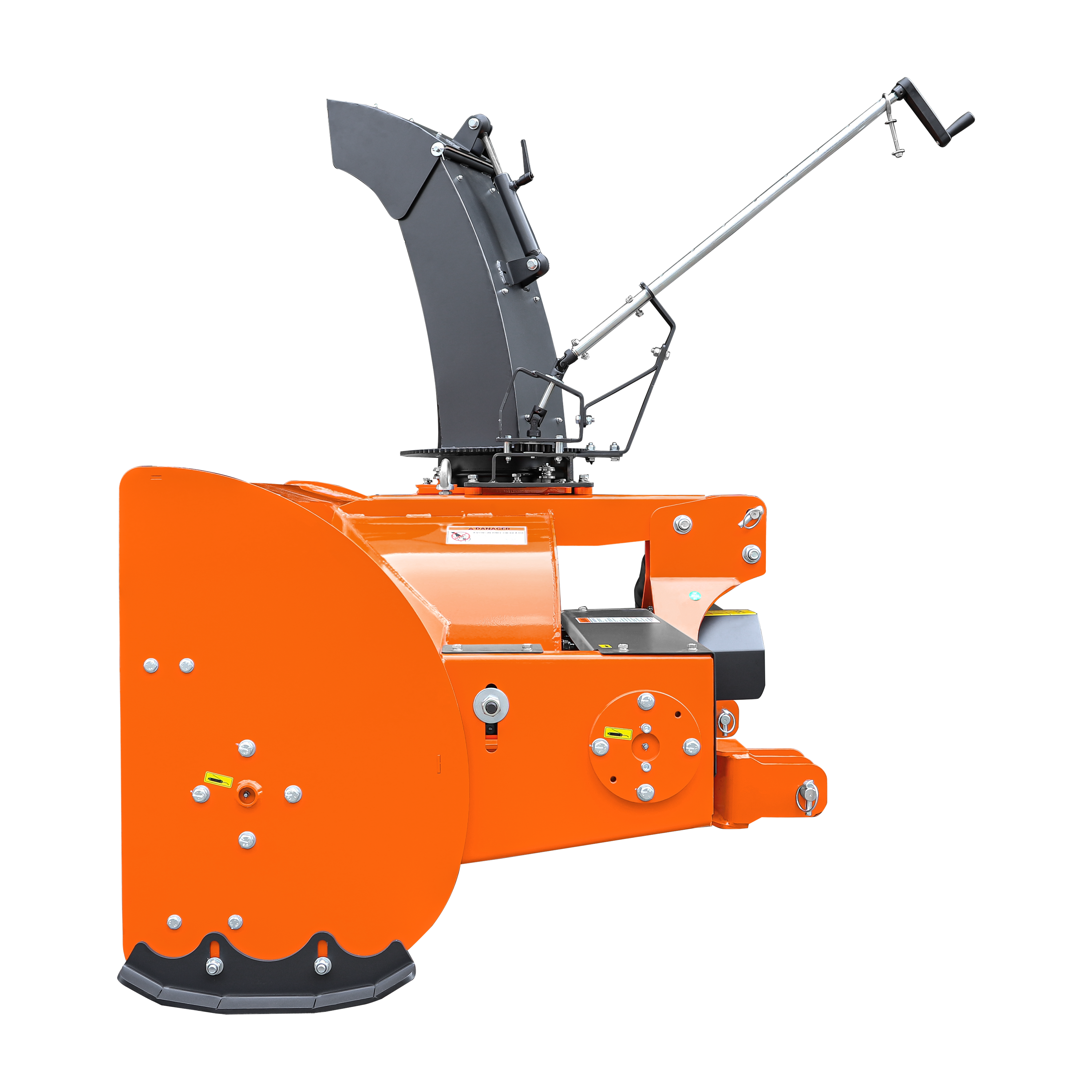 72" 3-Point Hitch Snow Blower for 25-65HP Tractor, CAT 1 & 2, 24" Impeller Diameter, Manual 360° Snow Chute, Snow Shovel for JAM Clearance and PTO Shaft with Clutch Included, TSB72