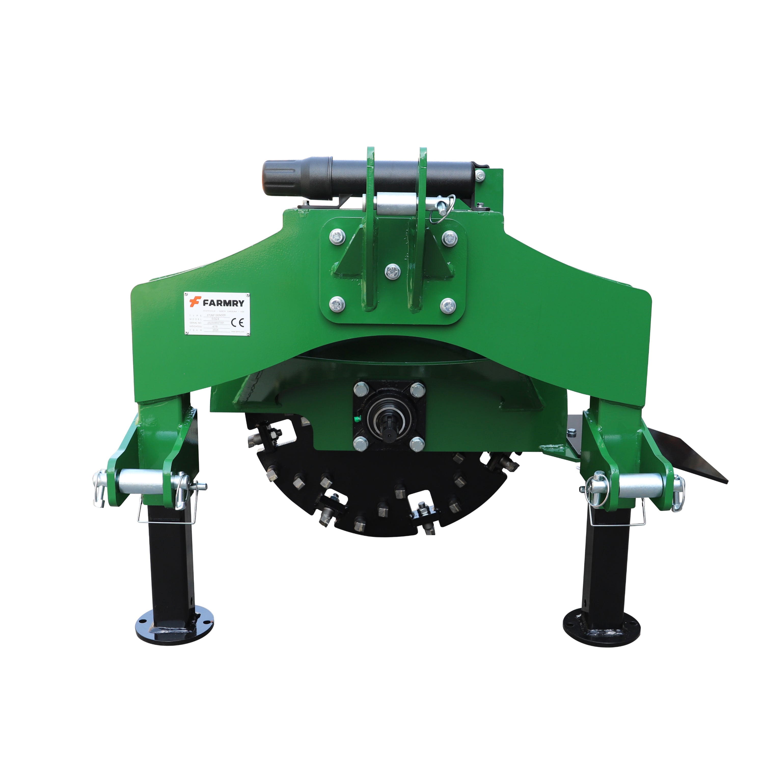 Farmry 3-Point PTO Shaft Stump Grinder, 34 Carbide Teeth, for 15-45 HP Tractors (Slip Clutch & PTO Shaft Included) SG24 Stump Grinder