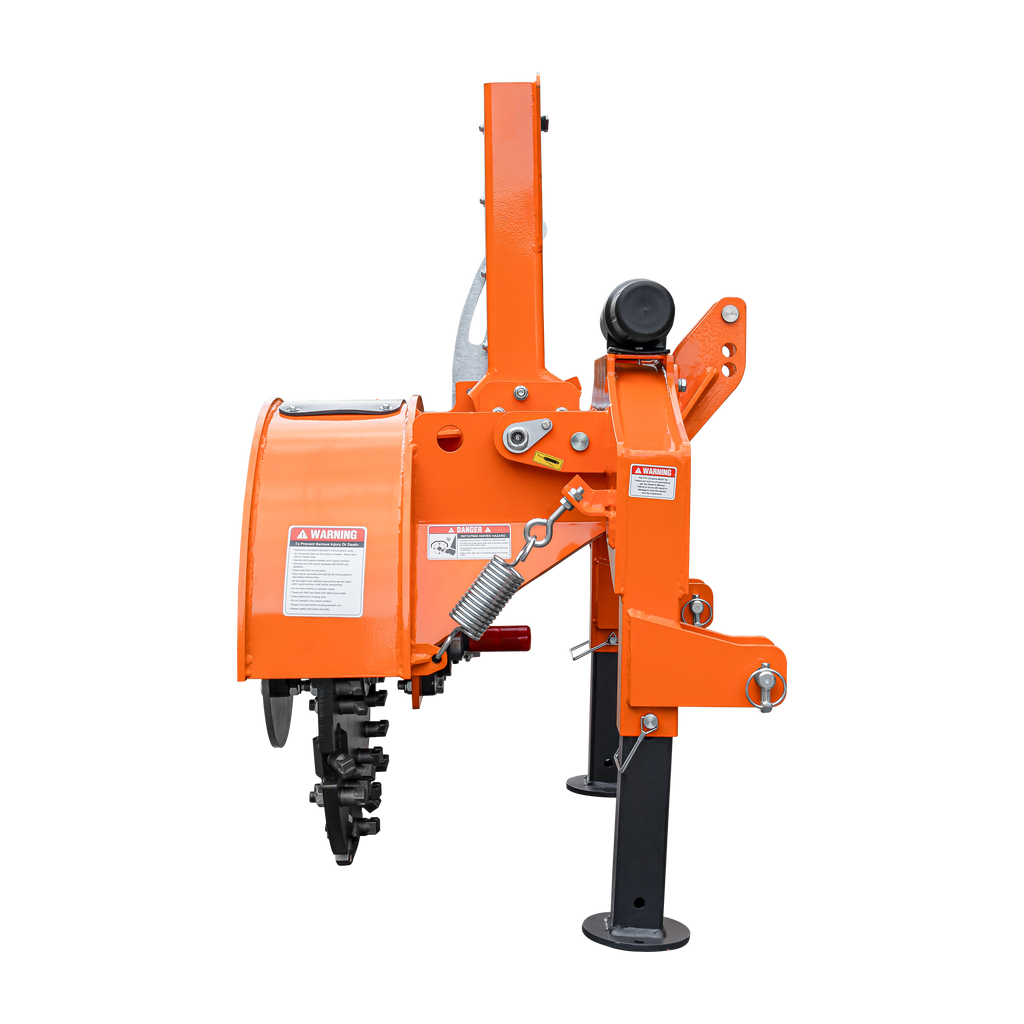 5” PTO Wood Chipper + SG24Pro Stump Grinder Combo for 15–45 HP Tractors (WCAP5 PRO + SG24Pro orange)