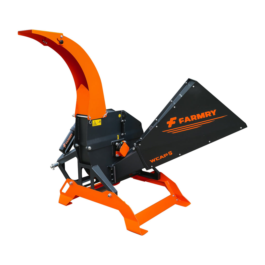 5” PTO Wood Chipper + Stump Grinder Bundle for 15–45HP Tractors | WCAP5 + SG24 Orange Combo