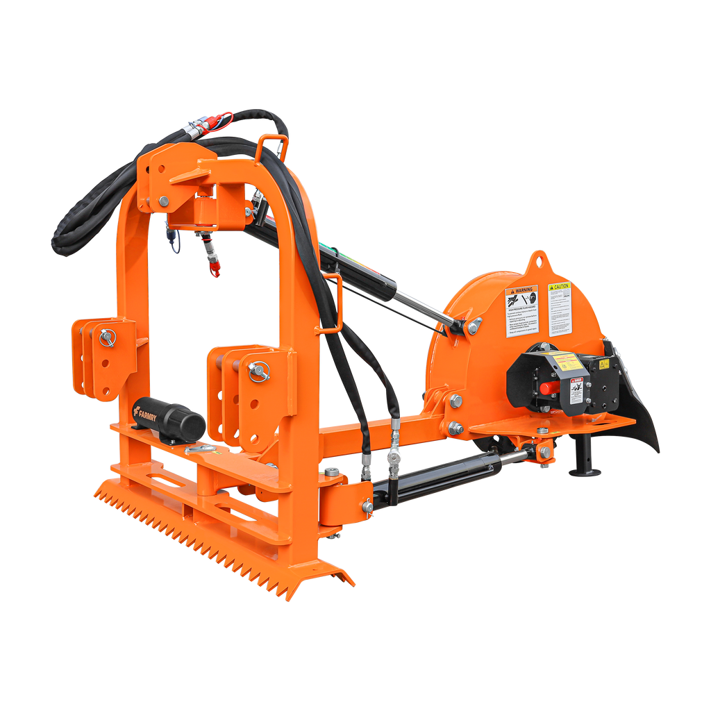 5” PTO Wood Chipper + 24” Hydraulic Stump Grinder Combo for 25–60 HP Tractors (WCAP5 PRO + HSG24)