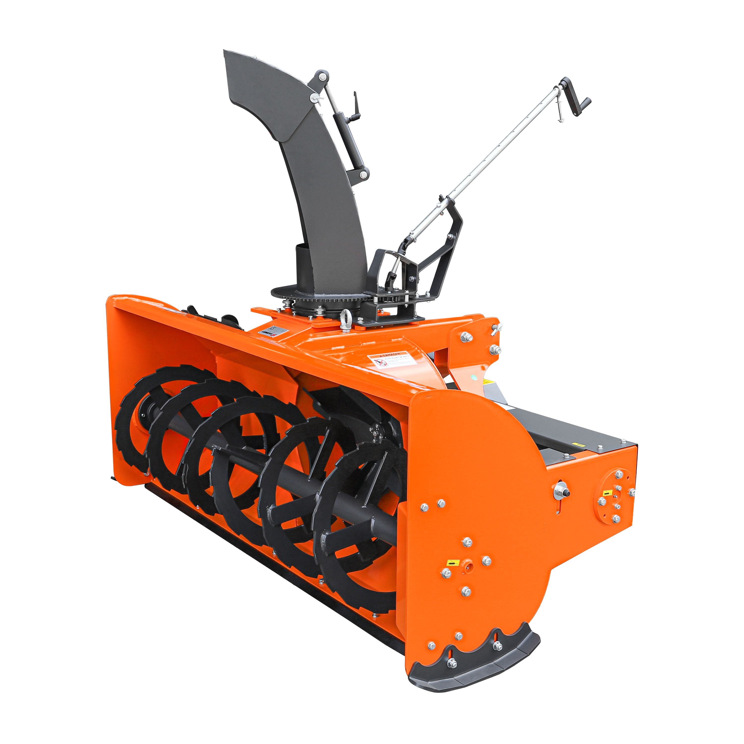 72" 3-Point Hitch Snow Blower for 25-65HP Tractor, CAT 1 & 2, 24" Impeller Diameter, Manual 360° Snow Chute, Snow Shovel for JAM Clearance and PTO Shaft with Clutch Included, TSB72