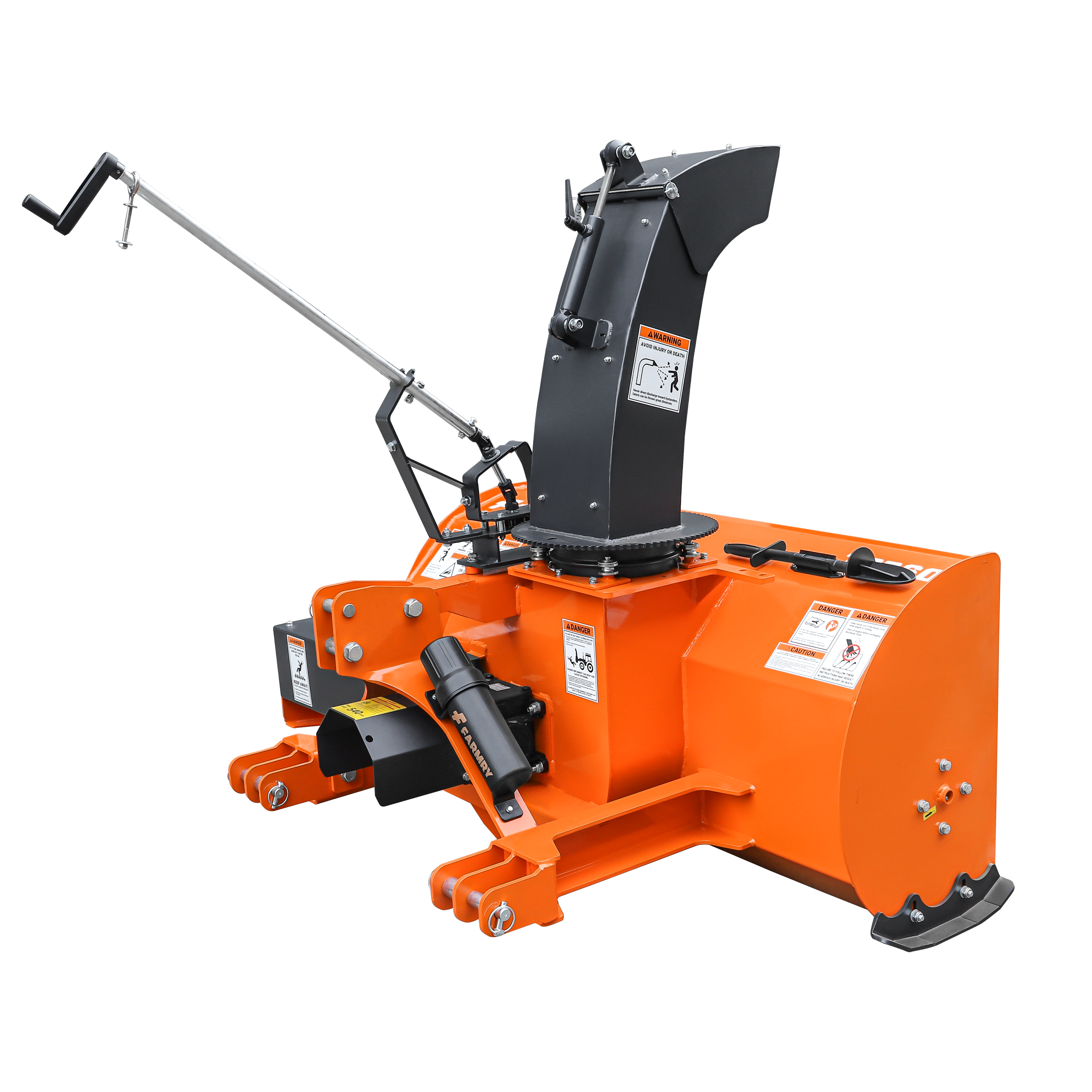 60" 3-Point Hitch Snow Blower for 18-45HP Tractor, CAT 1 & 2, 22" Impeller Diameter, Manual 360° Snow Chute, Snow Shovel for JAM Clearance and PTO Shaft with Clutch Included, TSB60 - End of Season Clearance (w/ $199 Upgrade Event)