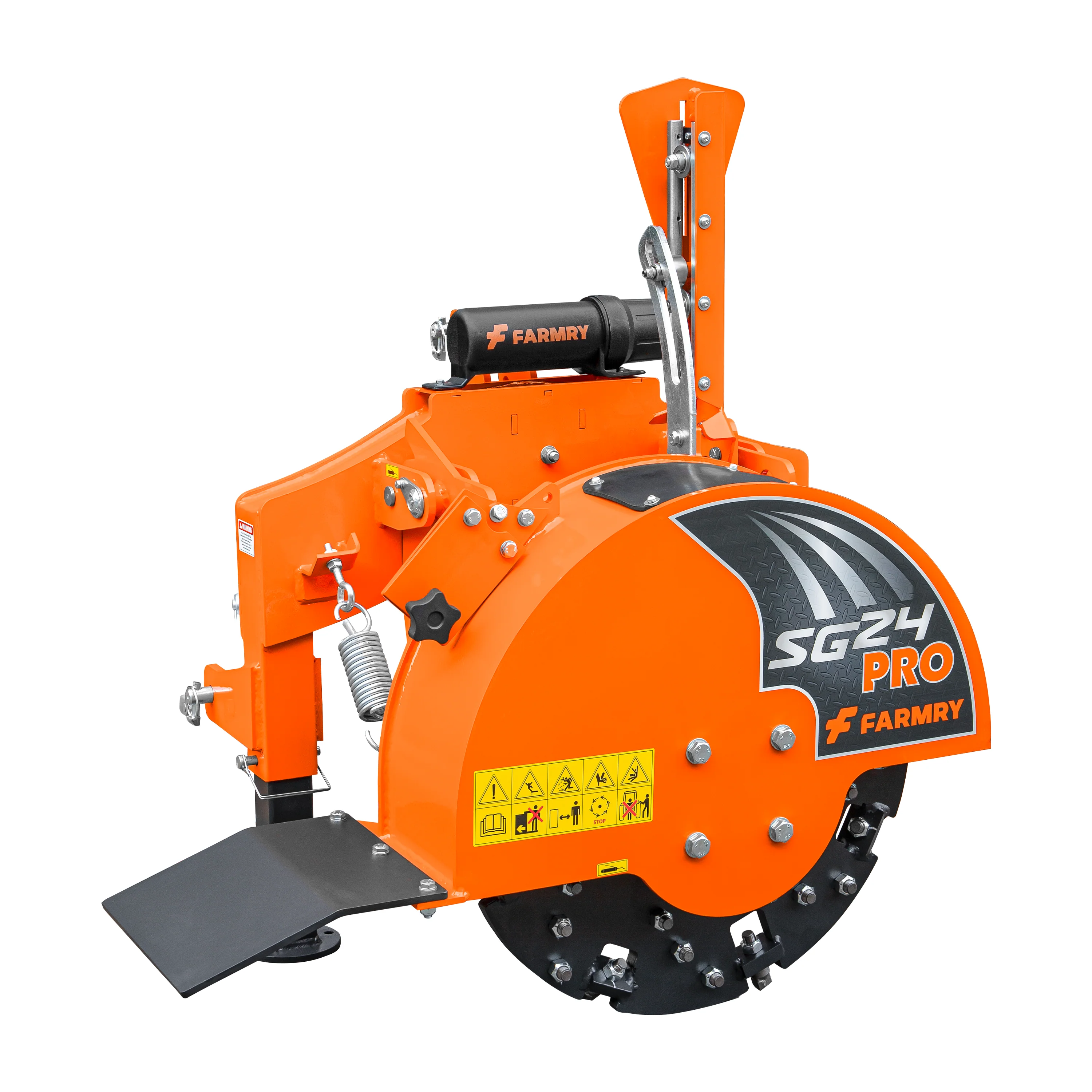 5" PTO Wood Chipper + PRO Stump Grinder Bundle for 15–45 HP Tractors | WCAP5 + SG24Pro Orange Combo