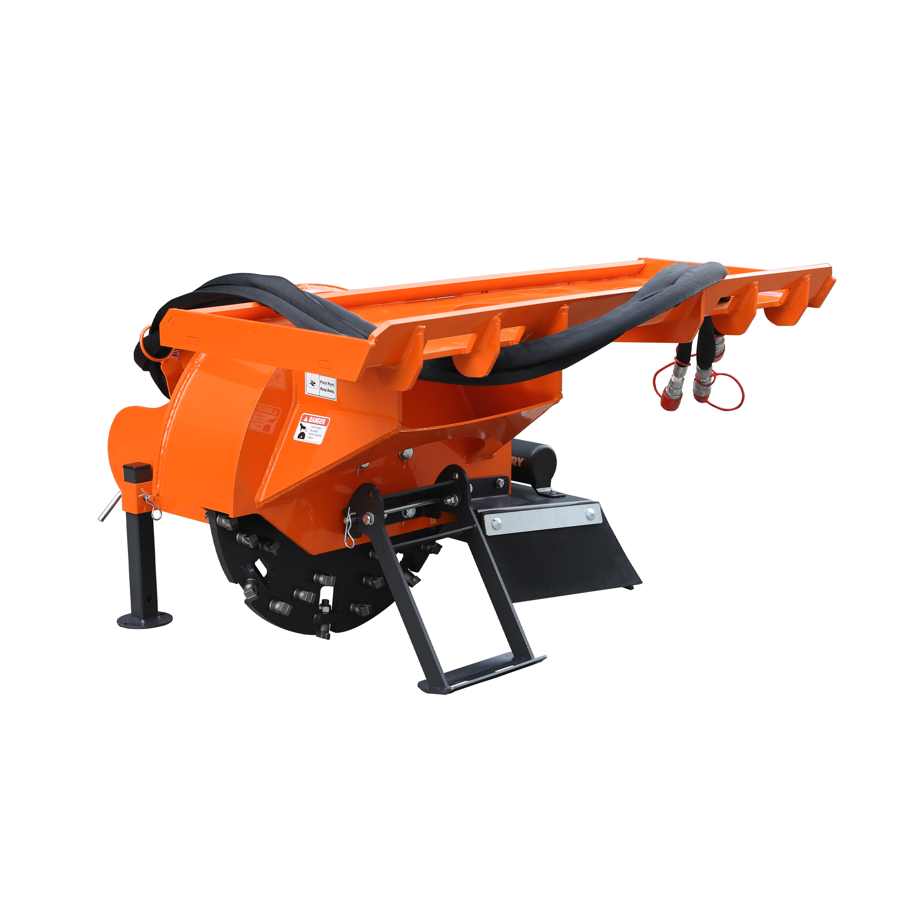 24 in Stump Grinder for Skid Steer Loader,18 to 23GPM, SSG24(Orange)