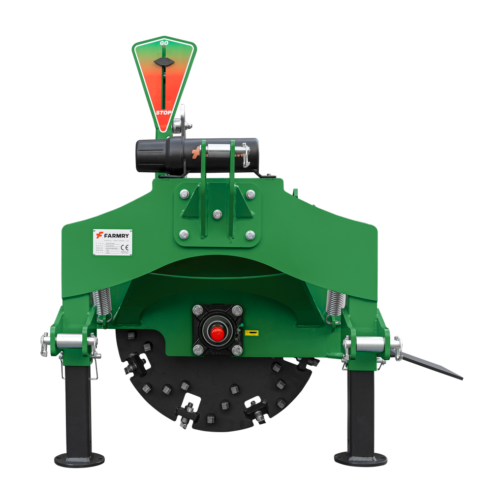 5” PTO Wood Chipper + SG24Pro Stump Grinder Combo for 15–45 HP Tractors (WCAP5 PRO + SG24Pro green)