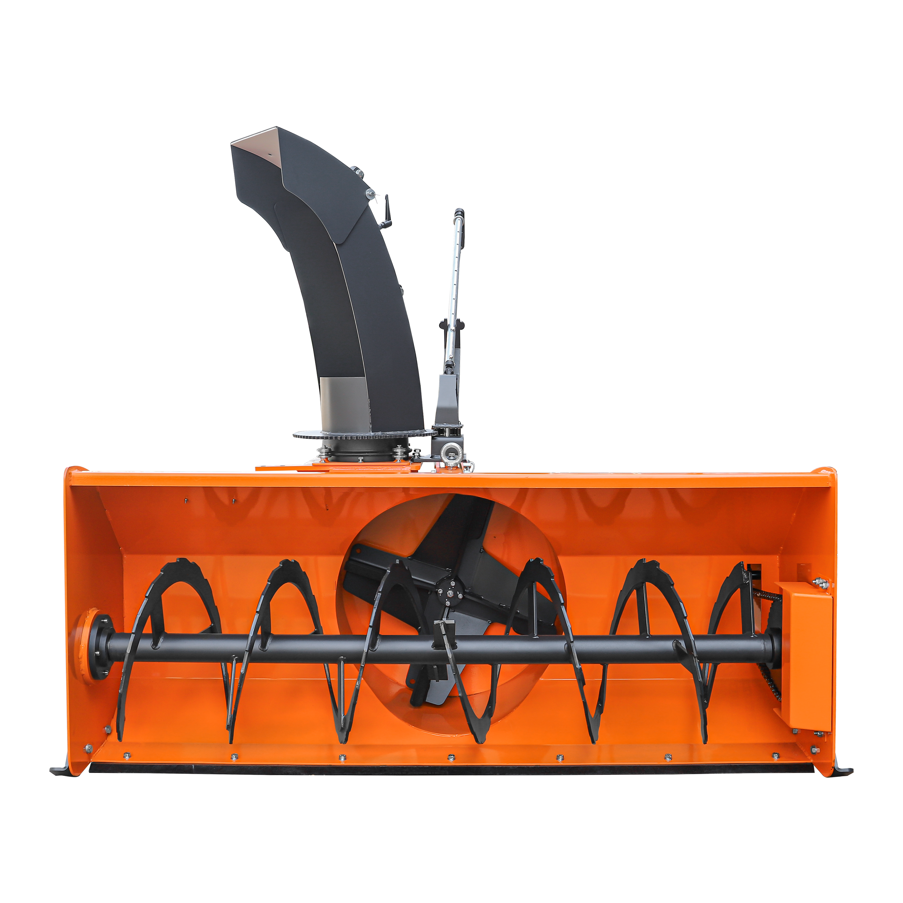 72" 3-Point Hitch Snow Blower for 25-65HP Tractor, CAT 1 & 2, 24" Impeller Diameter, Manual 360° Snow Chute, Snow Shovel for JAM Clearance and PTO Shaft with Clutch Included, TSB72