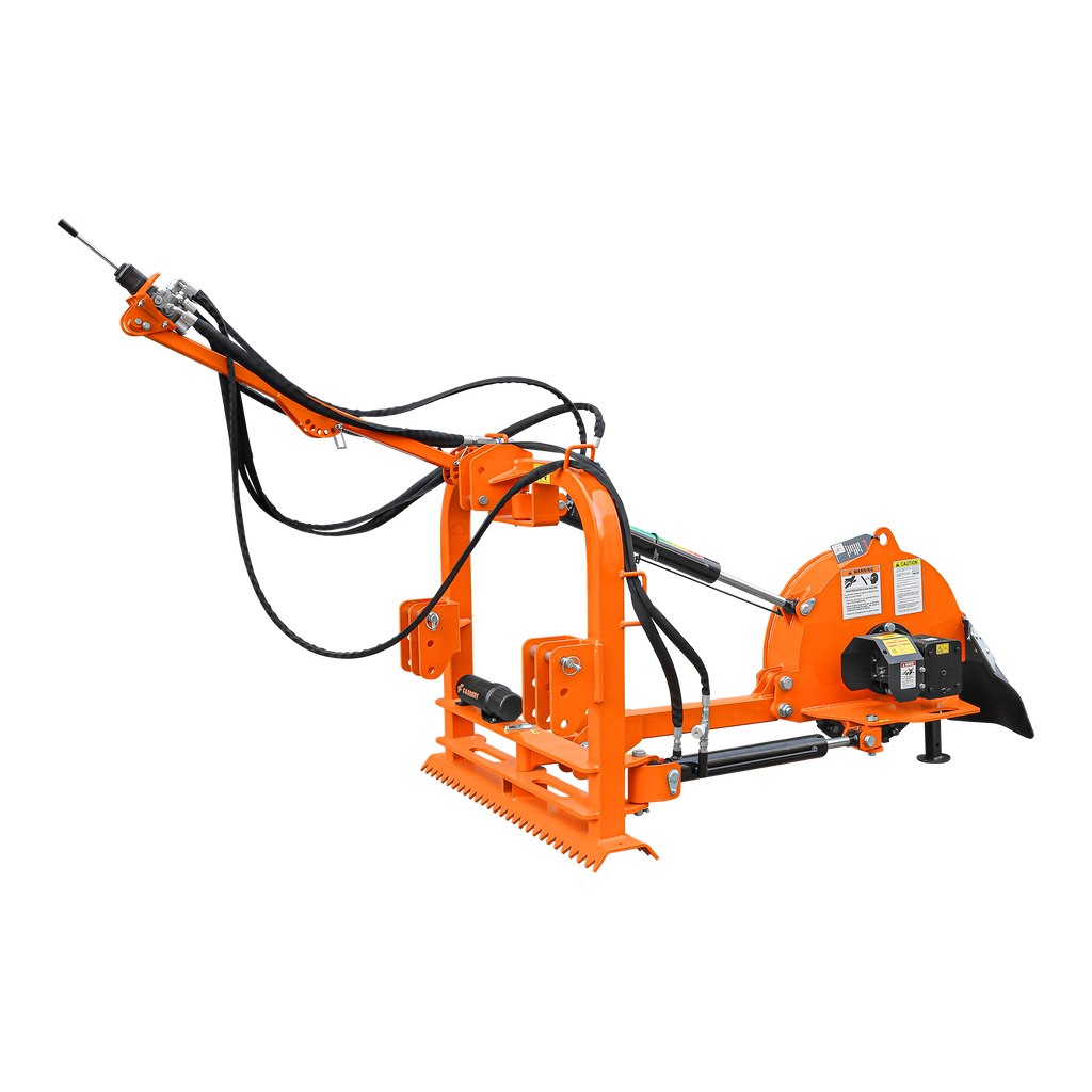 5” PTO Wood Chipper + 24” Hydraulic Stump Grinder PRO Combo for 25–60 HP Tractors (WCAP5 PRO + HSG24PRO)