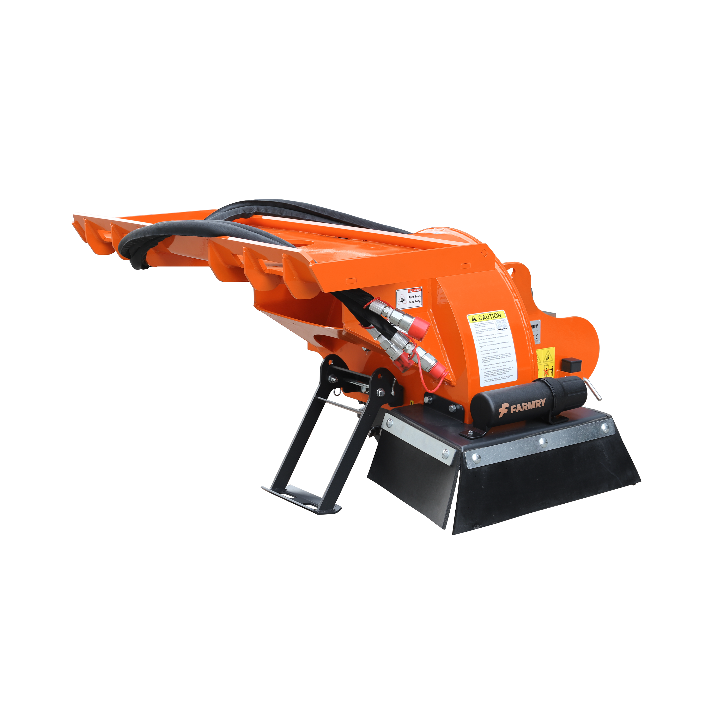 24 in Stump Grinder for Skid Steer Loader,18 to 23GPM, SSG24(Orange)