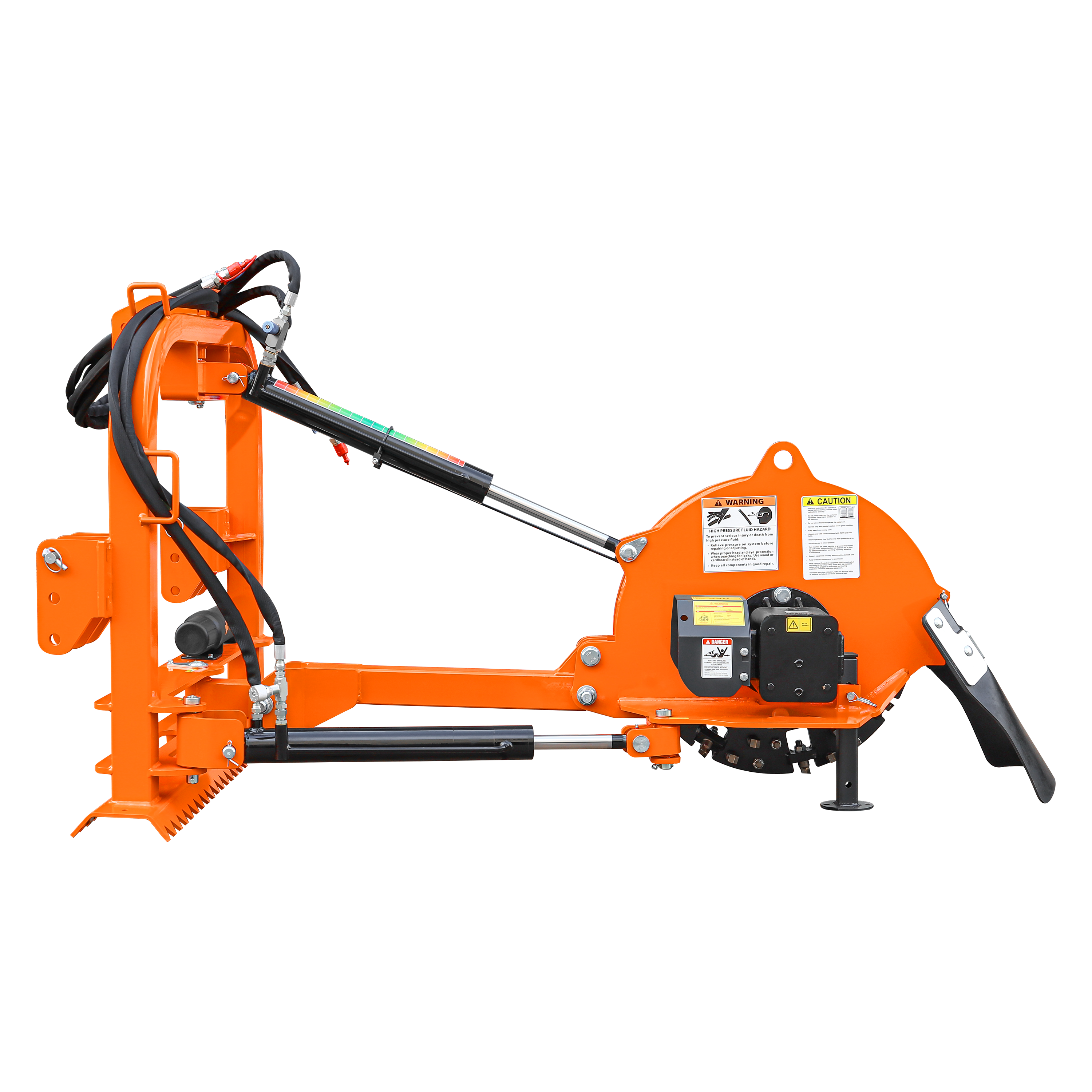 24 in Hydraulic Stump Grinder with 56pcs Carbide Teeth for Tractor From 25hp To 60hp, Premium Driveline with Included, HSG24