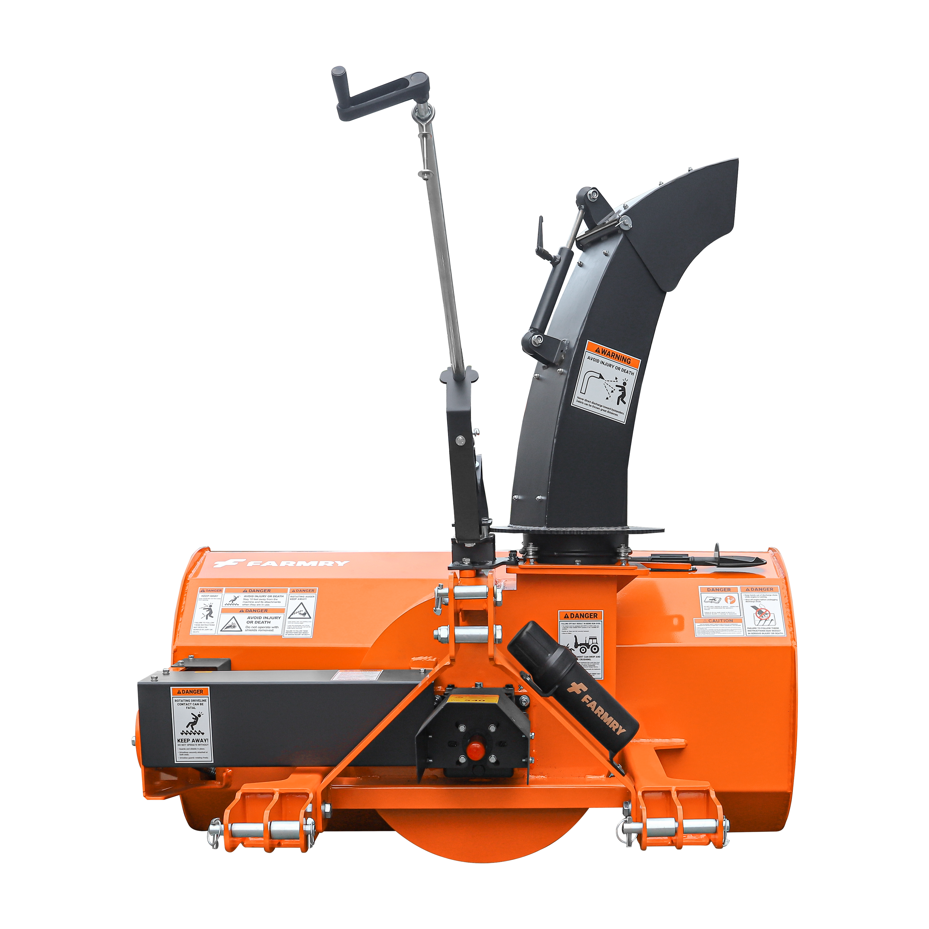 60" 3-Point Hitch Snow Blower for 18-45HP Tractor, CAT 1 & 2, 22" Impeller Diameter, Manual 360° Snow Chute, Snow Shovel for JAM Clearance and PTO Shaft with Clutch Included, TSB60 - End of Season Clearance (w/ $199 Upgrade Event)
