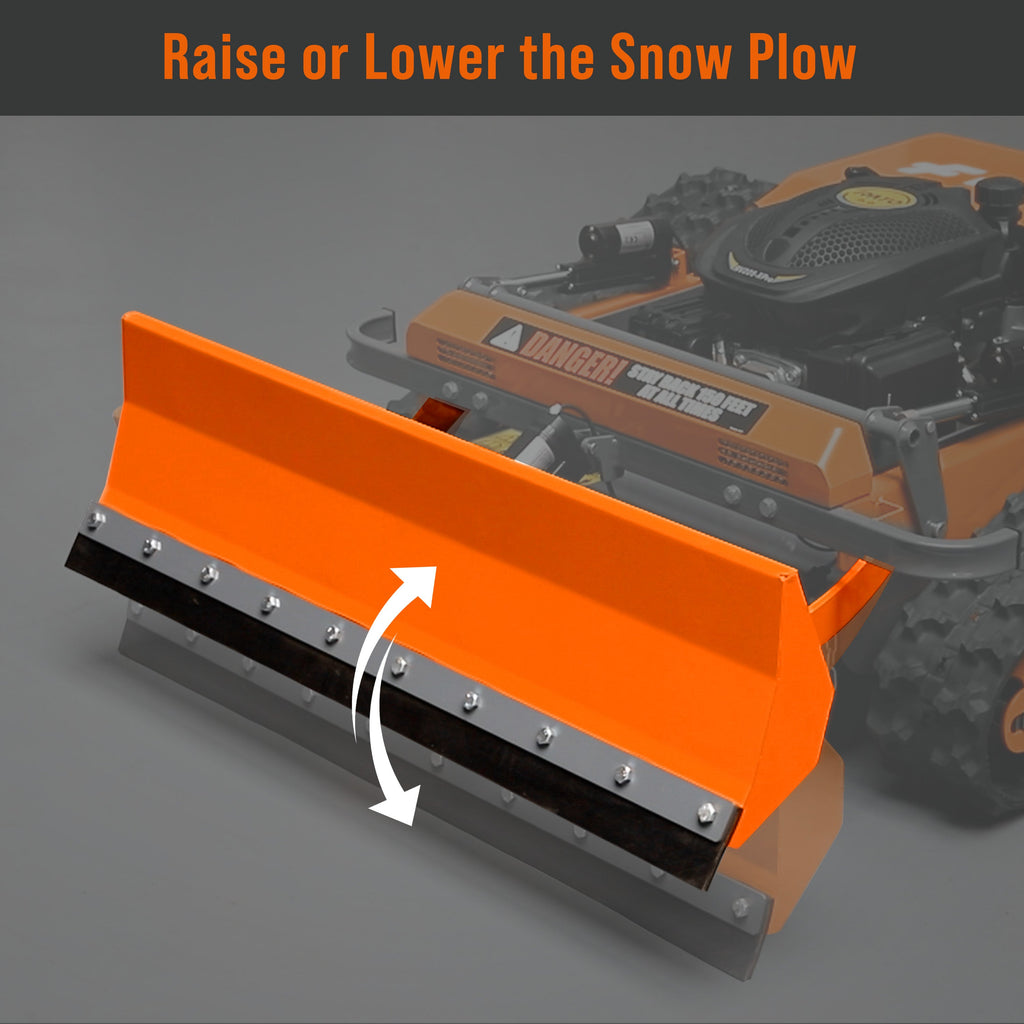 Remote-Controlled Track Mower with Snow Plow – 20.9" Cut, 6.1HP, RM20S