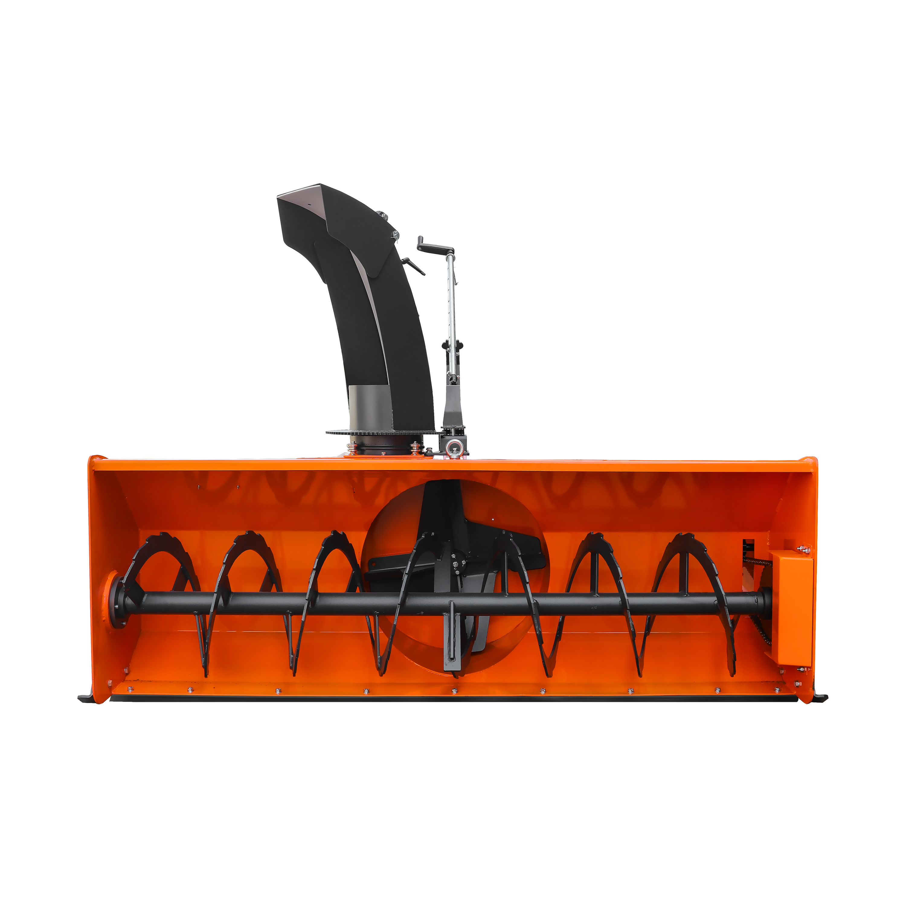 84" 3-Point Hitch Snow Blower for 30-100HP Tractor, CAT 1 & 2, 24" Impeller Diameter, Manual 360° Snow Chute, Snow Shovel for JAM Clearance and PTO Shaft with Clutch Included, TSB84