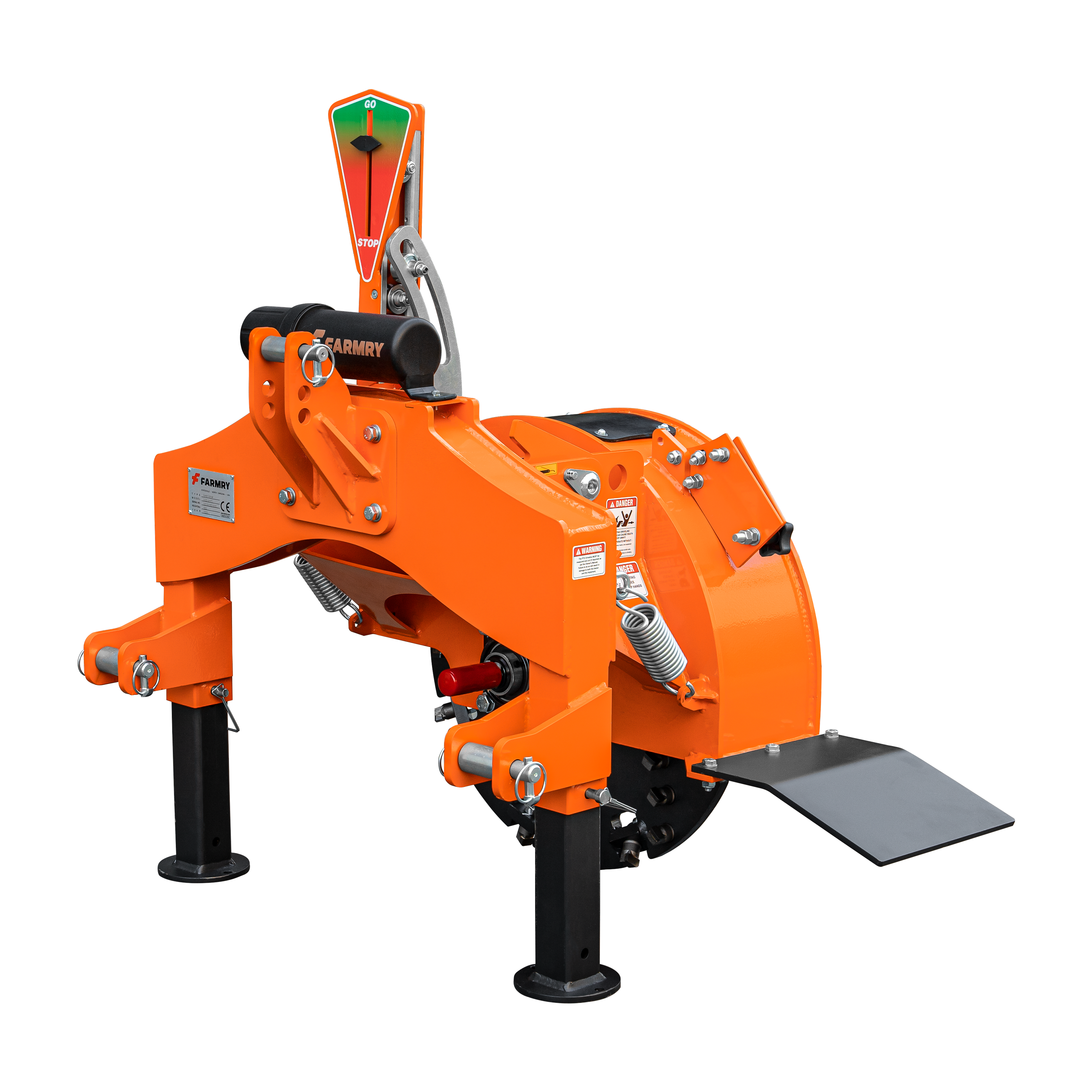 5” PTO Wood Chipper + SG24Pro Stump Grinder Combo for 15–45 HP Tractors (WCAP5 PRO + SG24Pro orange)