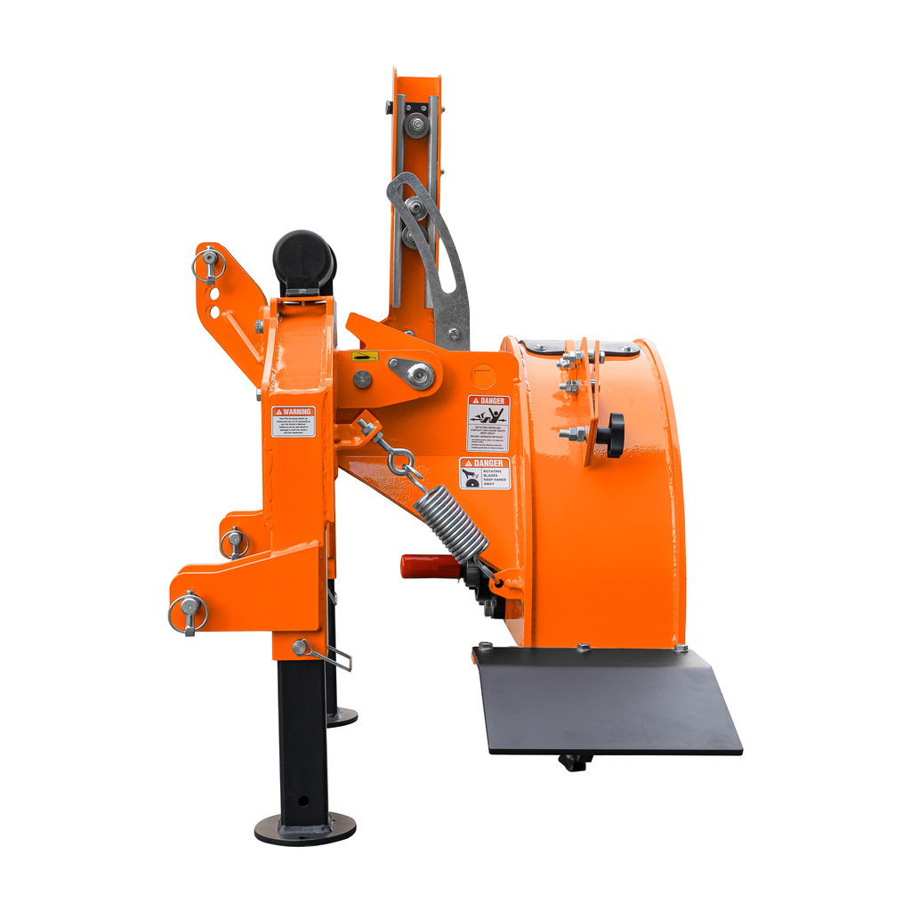 3-Point PTO Stump Grinder PRO, Two Torsion Springs, Speed Indicator, 34 Carbide Teeth, for 15-45HP Tractors, PTO Shaft Included with Slip Clutch. SG24Pro