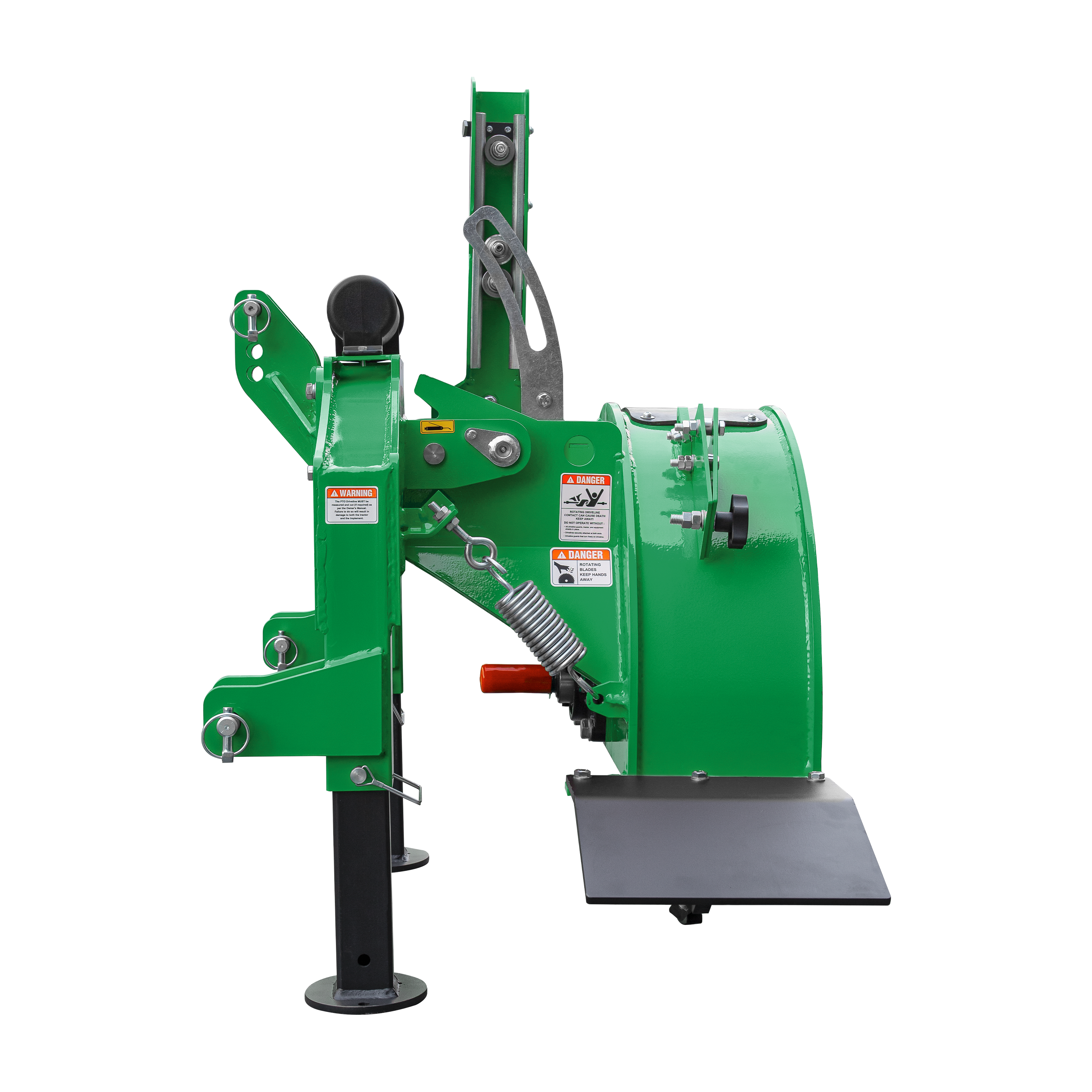 5” PTO Wood Chipper + SG24Pro Stump Grinder Combo for 15–45 HP Tractors (WCAP5 PRO + SG24Pro green)