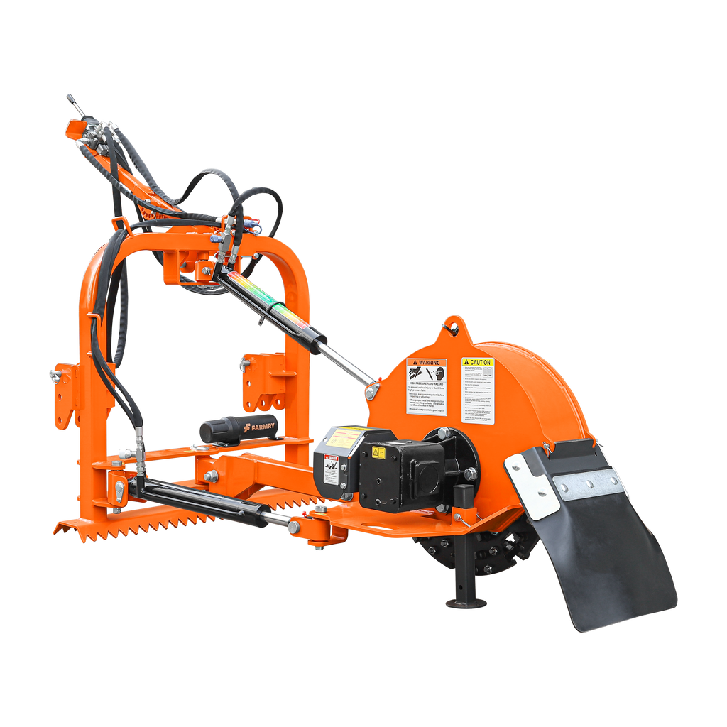 5” PTO Wood Chipper + 24” Hydraulic Stump Grinder PRO Combo for 25–60 HP Tractors (WCAP5 PRO + HSG24PRO)