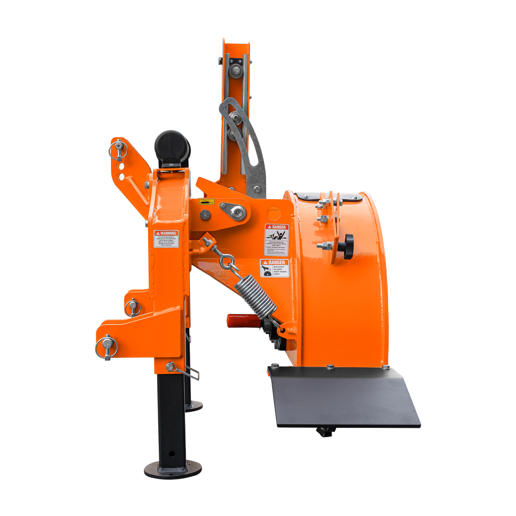 5” PTO Wood Chipper + SG24Pro Stump Grinder Combo for 15–45 HP Tractors (WCAP5 PRO + SG24Pro orange)