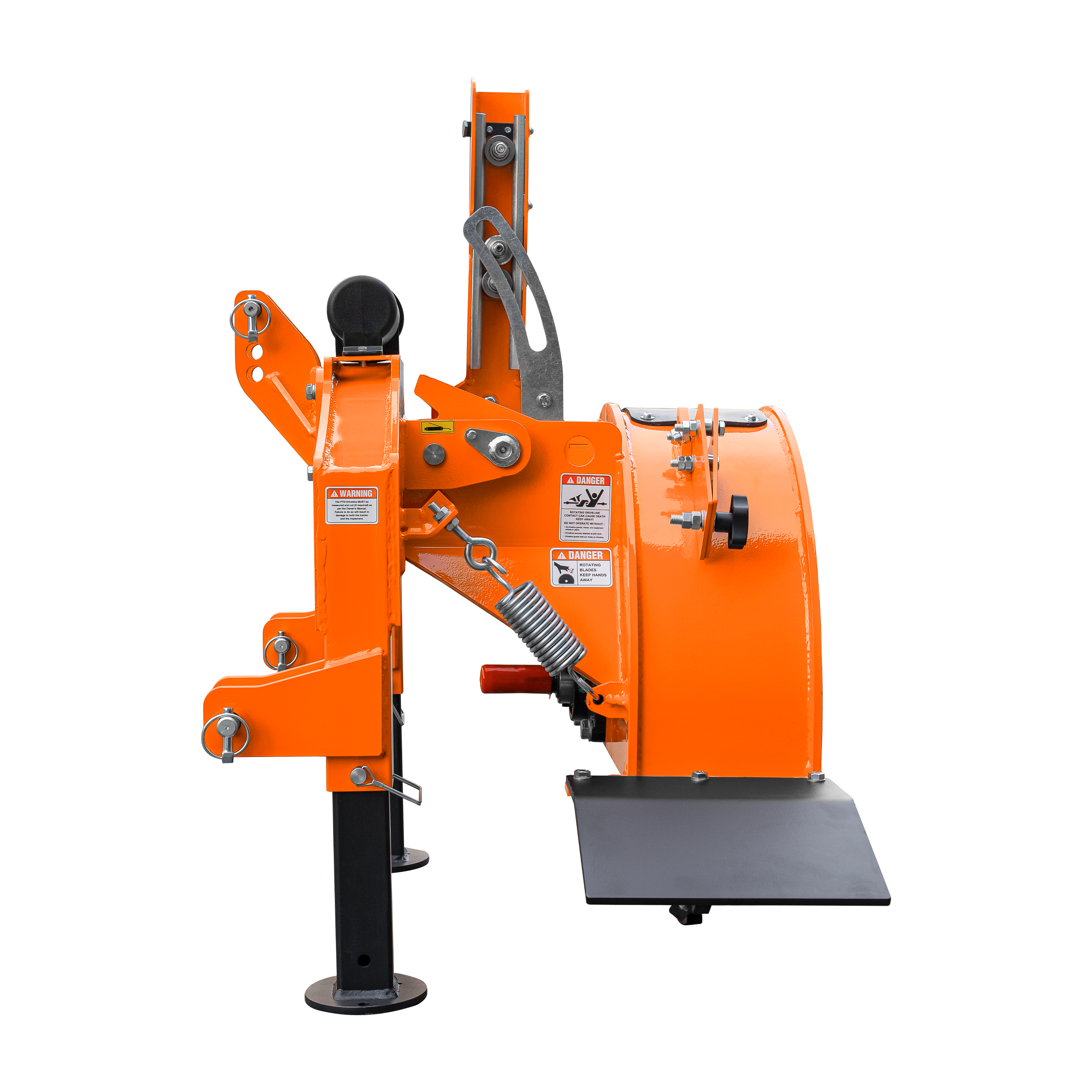 5” PTO Wood Chipper + SG24Pro Stump Grinder Combo for 15–45 HP Tractors (WCAP5 PRO + SG24Pro orange)
