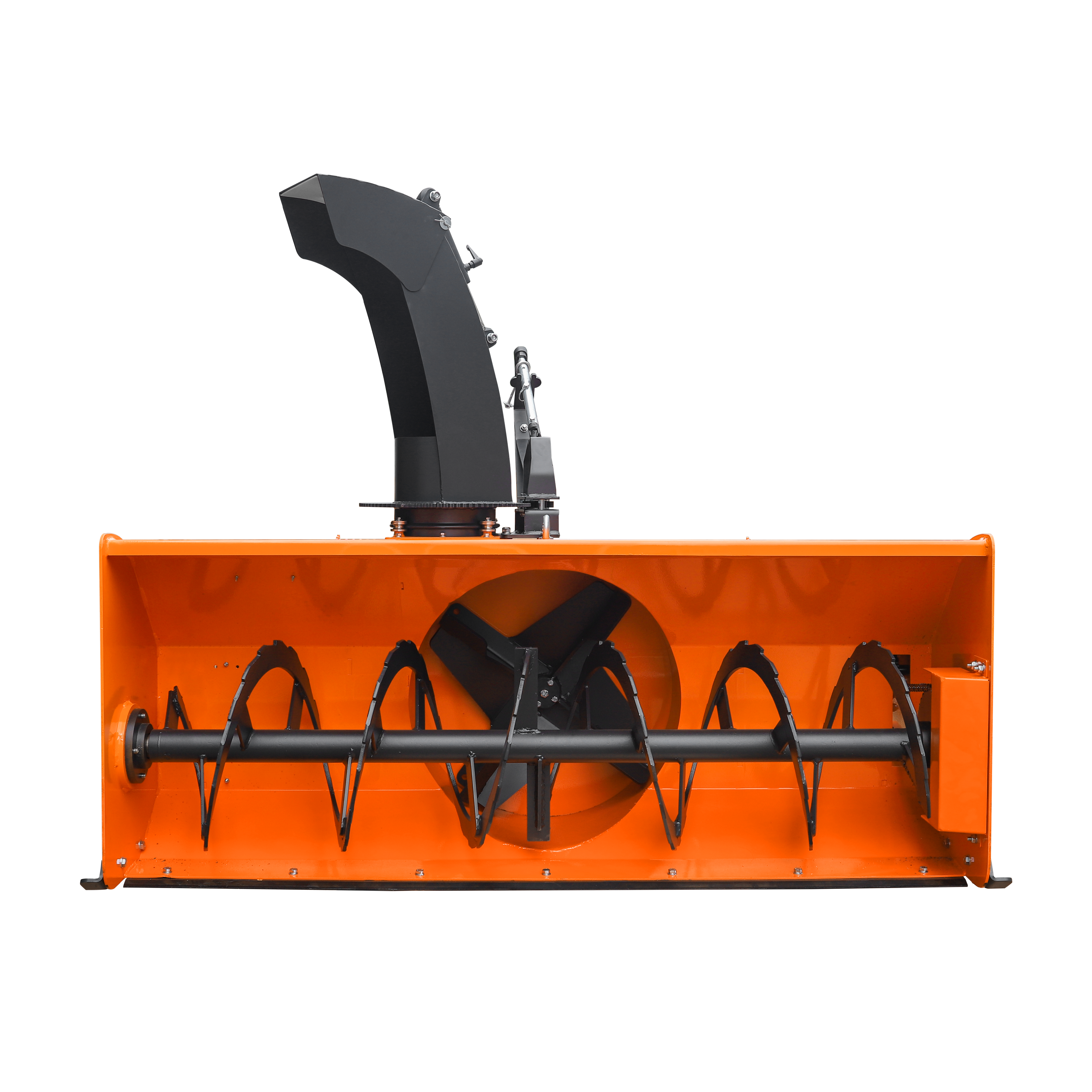 72" Skid Steer Snow Blower, 45-75 HP, REQ. Hydraulic Flow 16-21 GPM, 24" Diameter Impeller, Manual 360° Snow Chute, Snow Shovel for JAM Clearance Included, SSB72